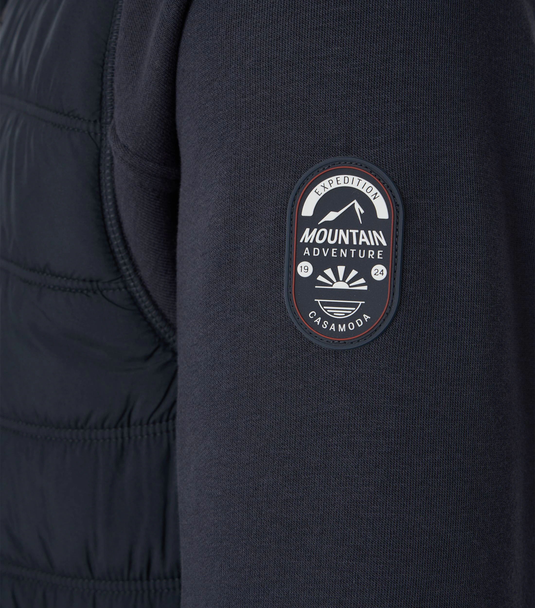Sweatjacke im unifarbenen Design in der Farbe Blau