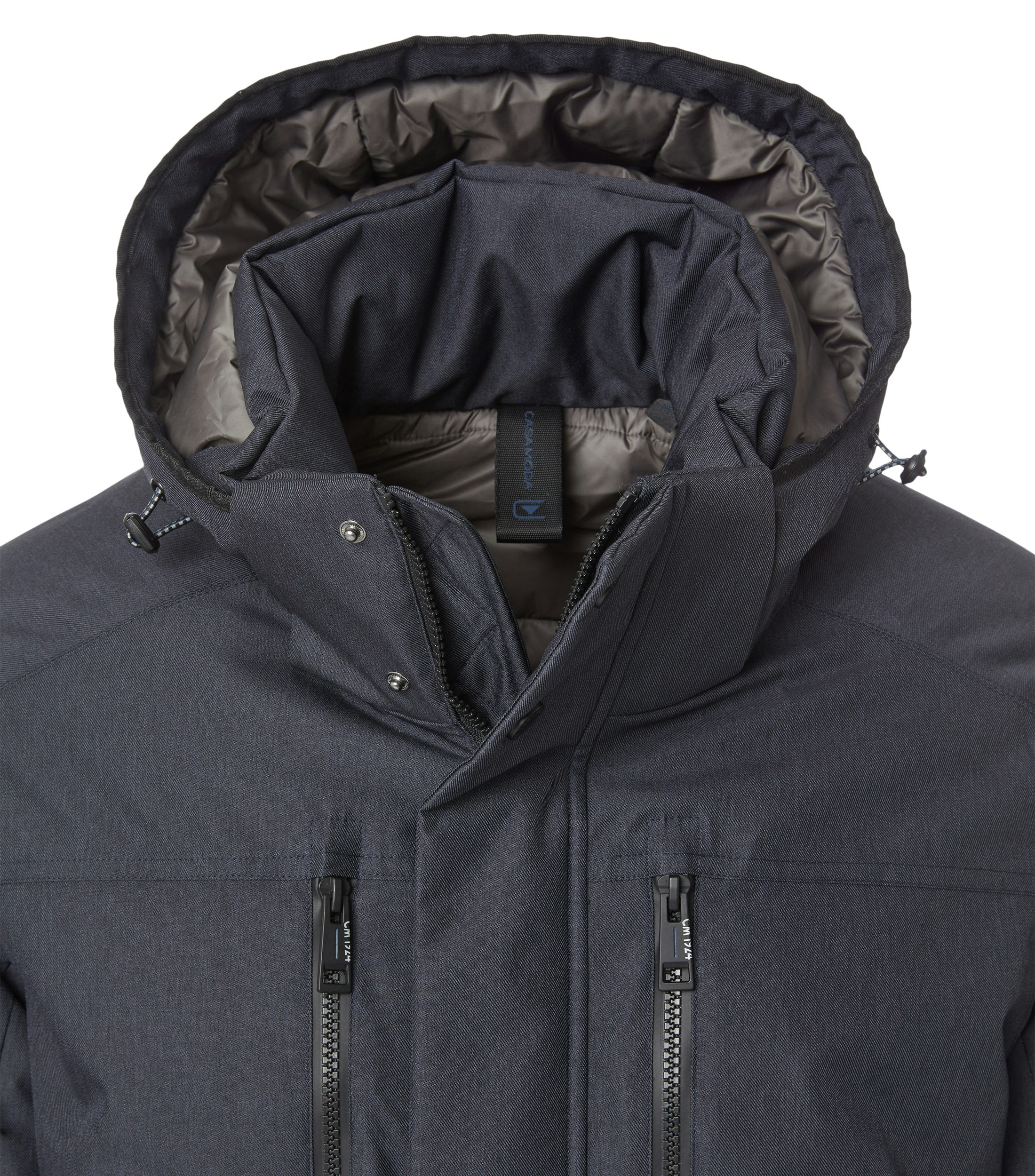 Ein Jacke im uni Muster in der Farbe Blau