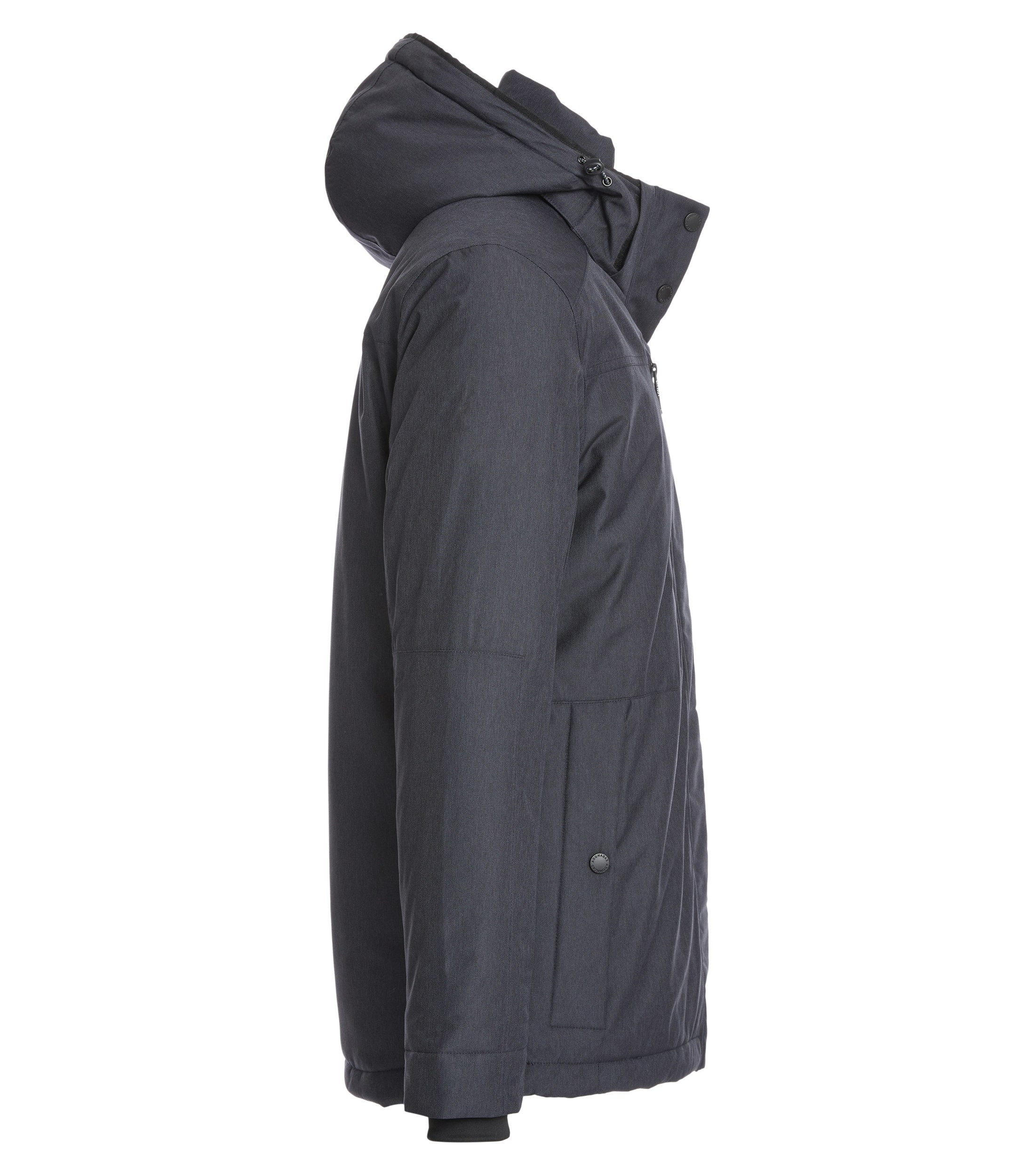 Ein Jacke im uni Muster in der Farbe Blau