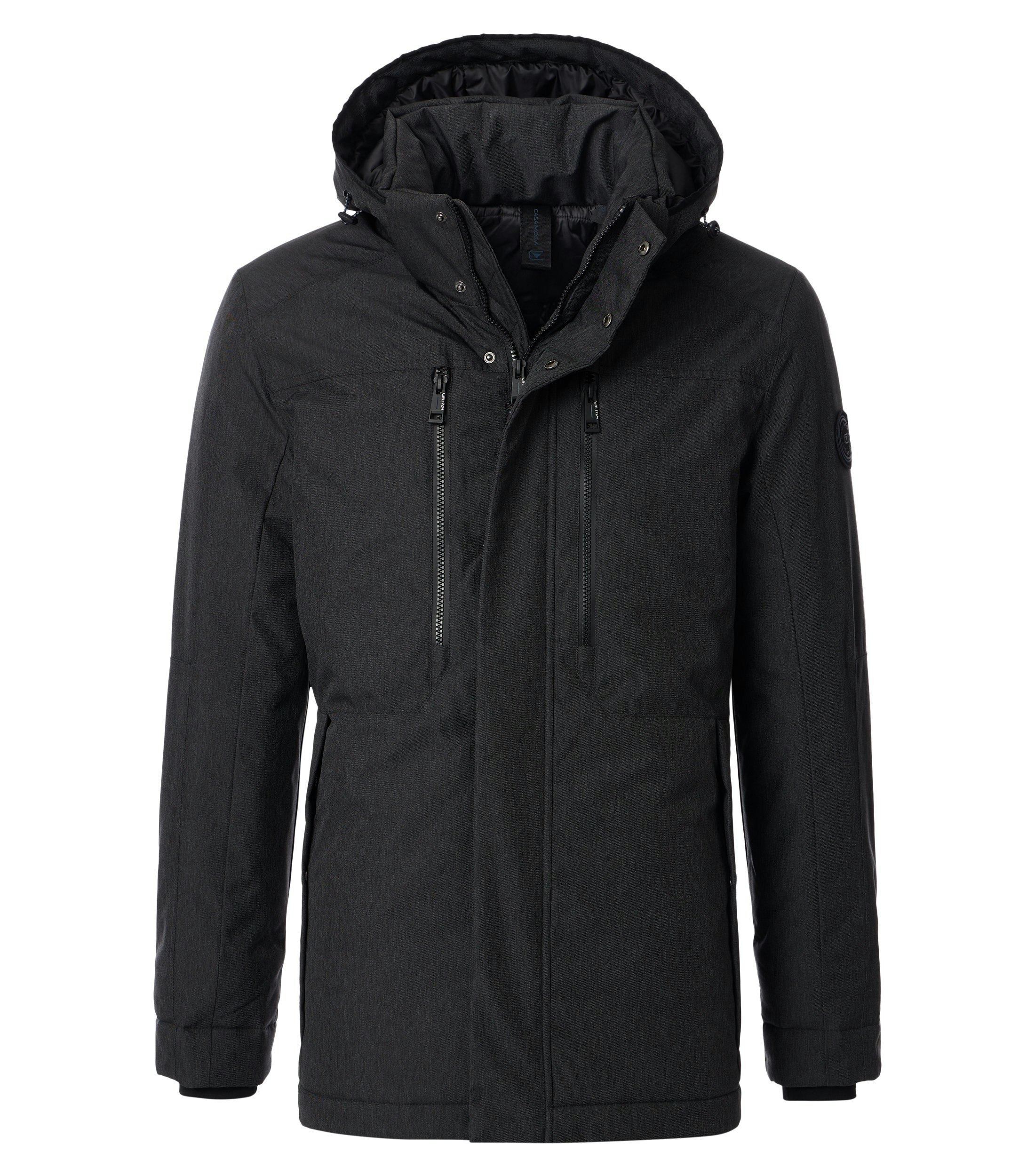 Ein Jacke im uni Muster in der Farbe Schwarz