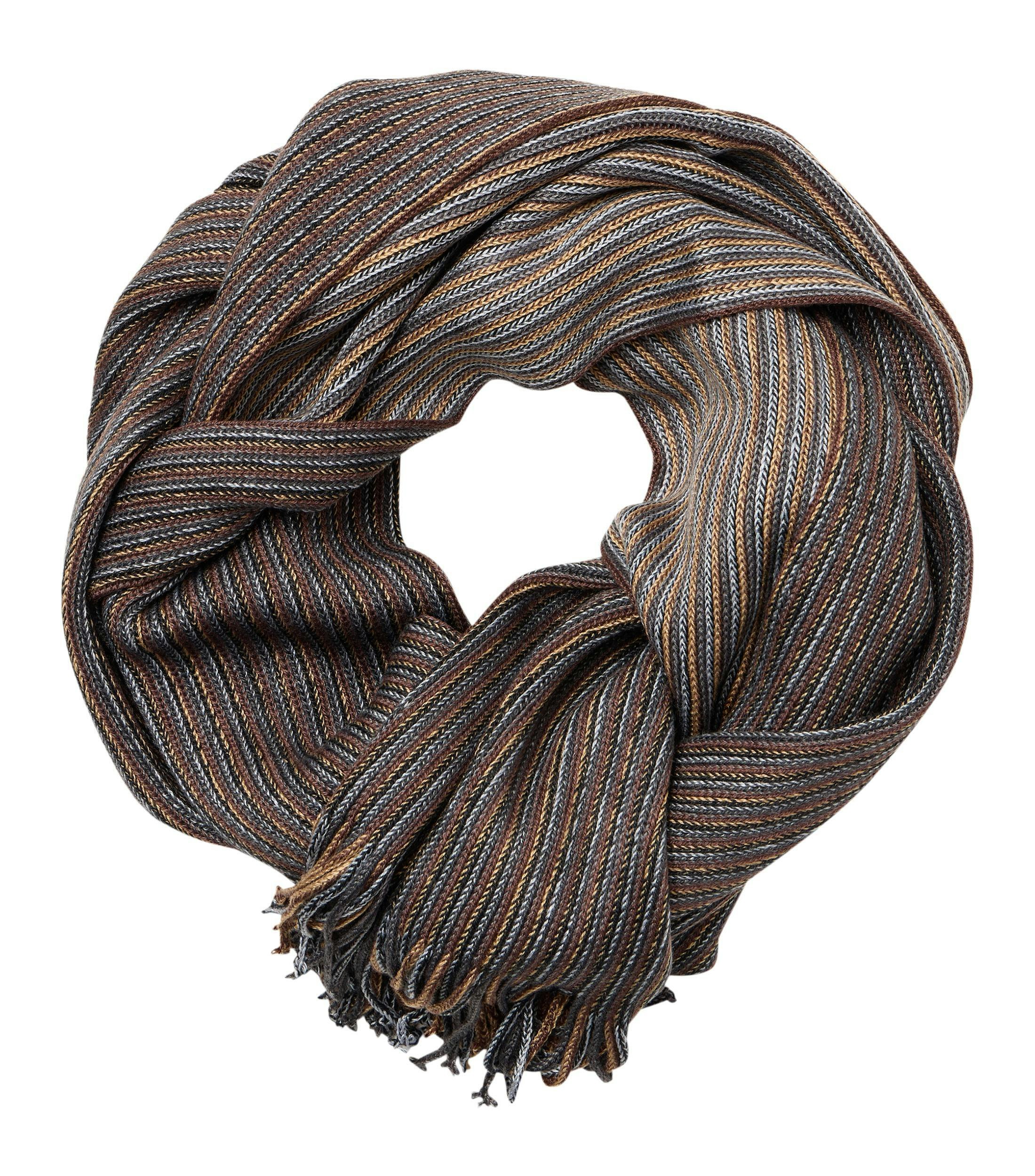 Ein Schal im uni Muster in der Farbe Beige