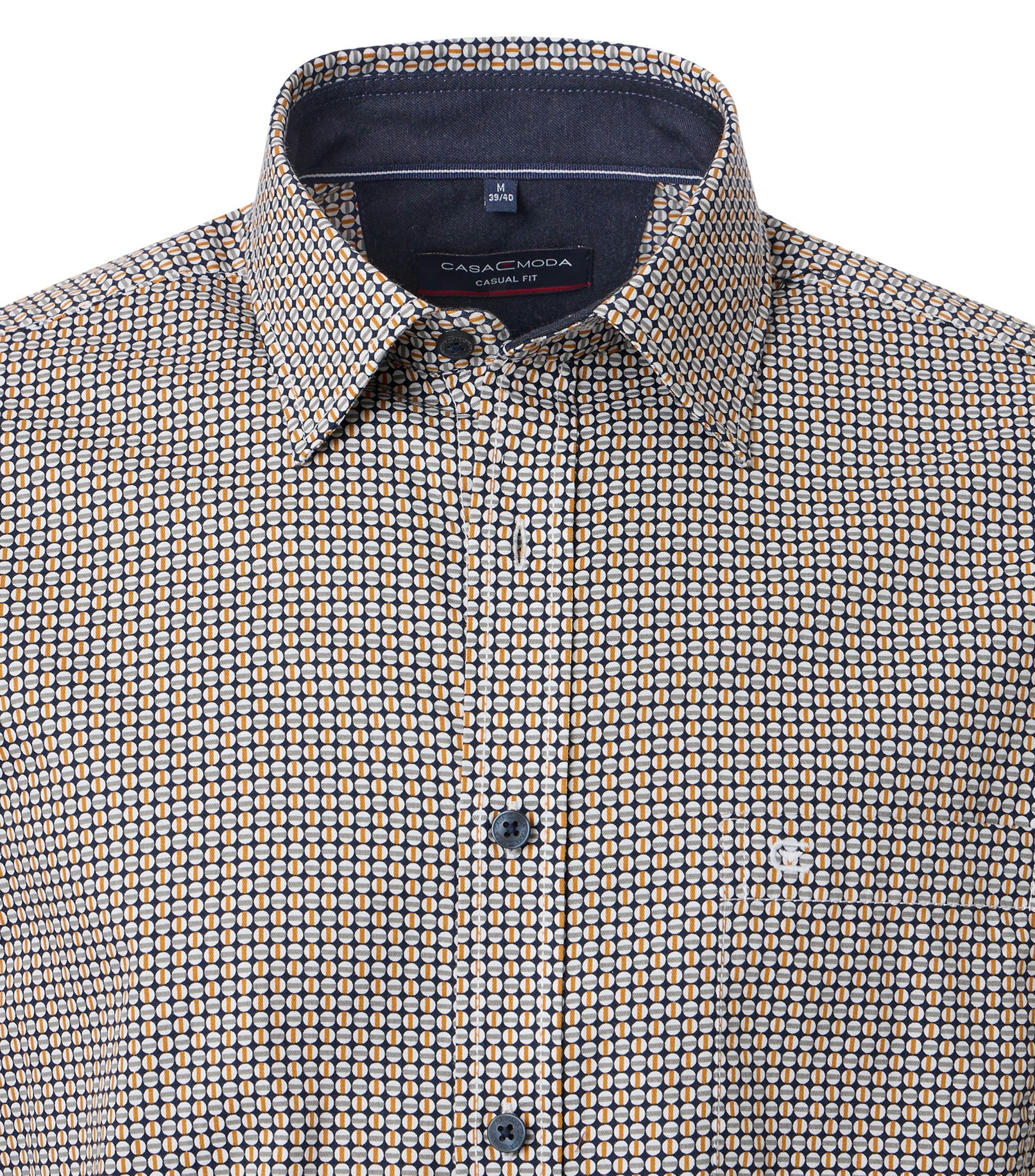 Ein Freizeithemd im Print Muster in der Farbe Hellgelb