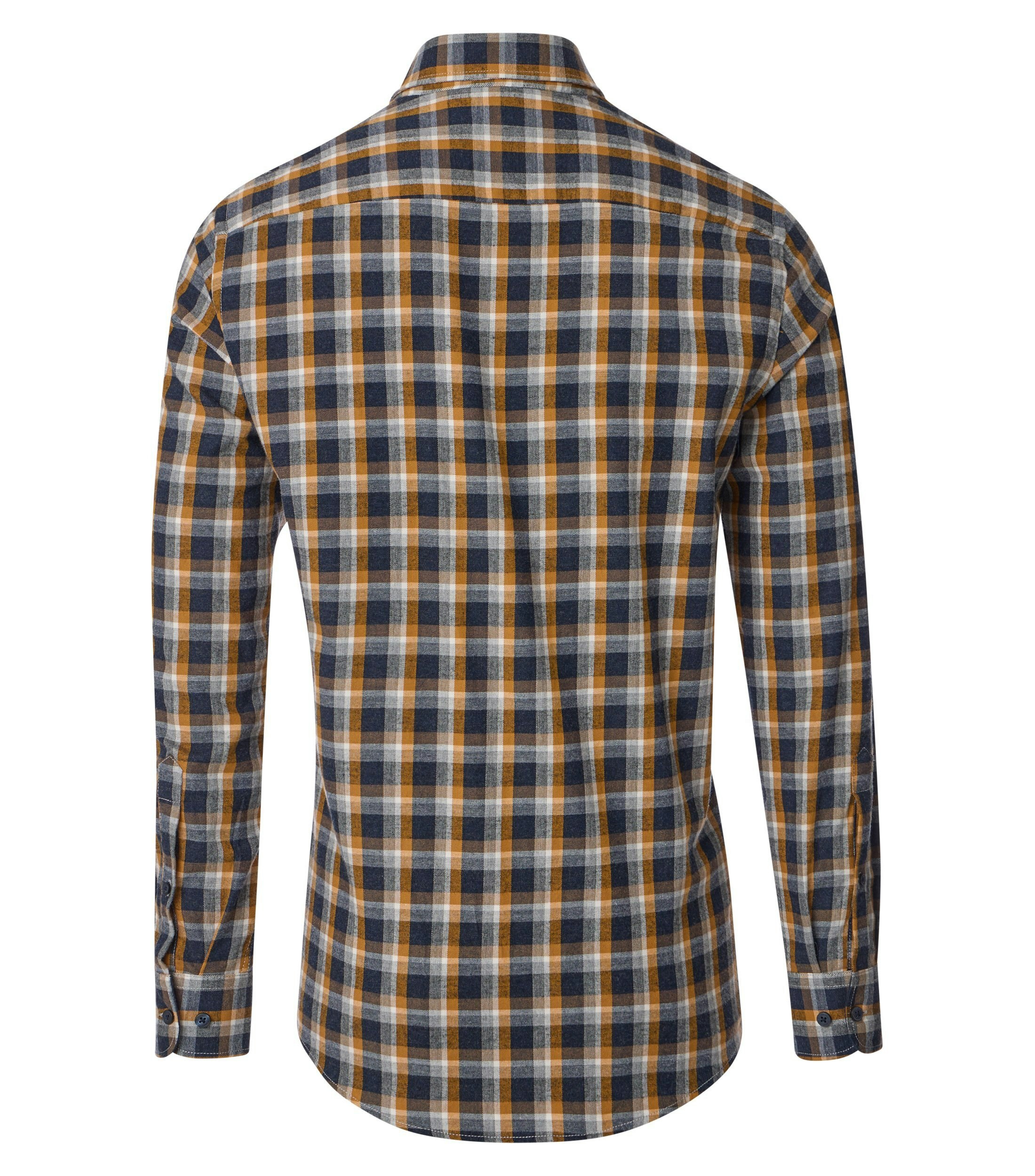 Ein Freizeithemd im kariert Muster in der Farbe Gelb