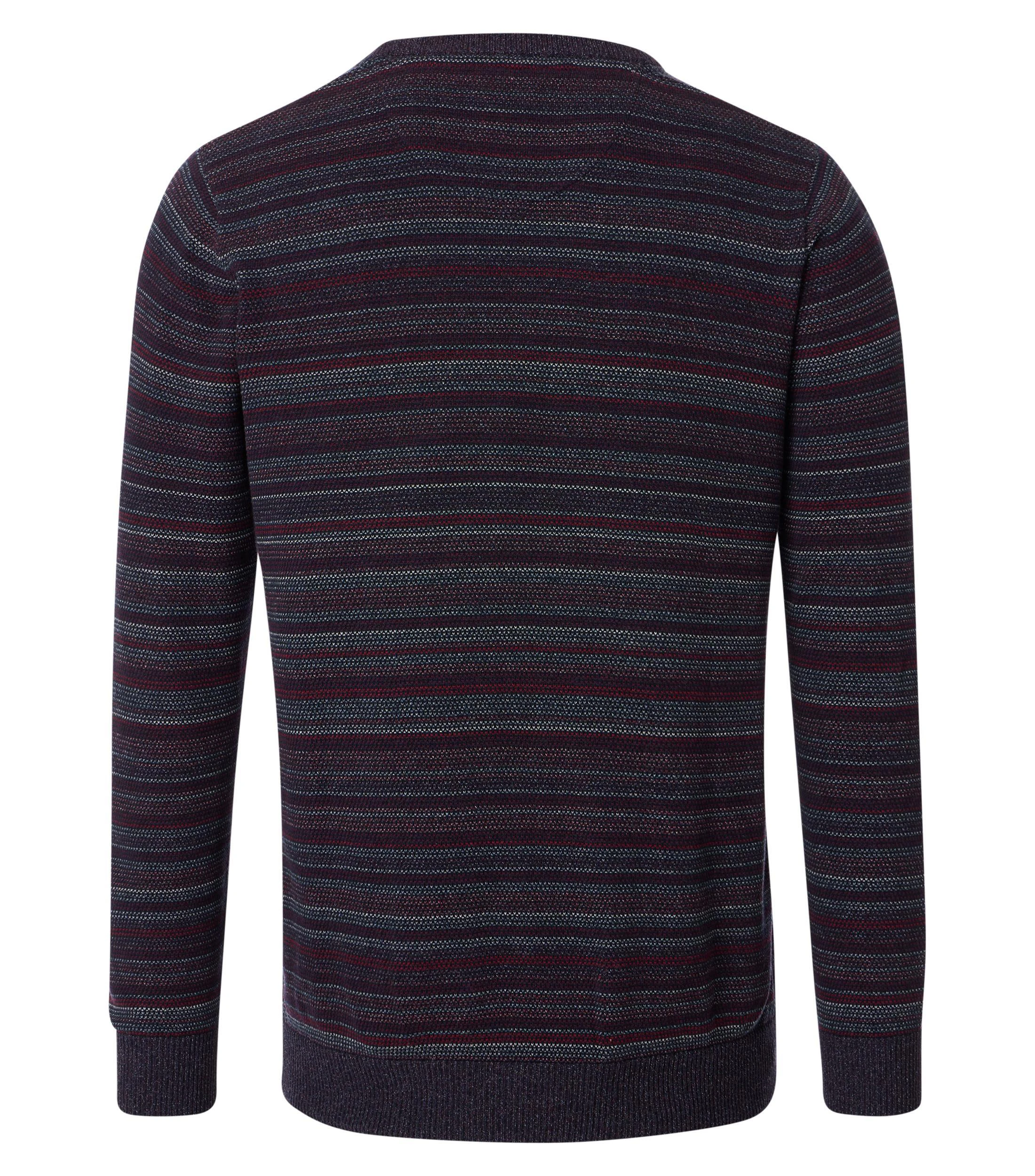 Pullover im gestreiften Muster in der Farbe Rot