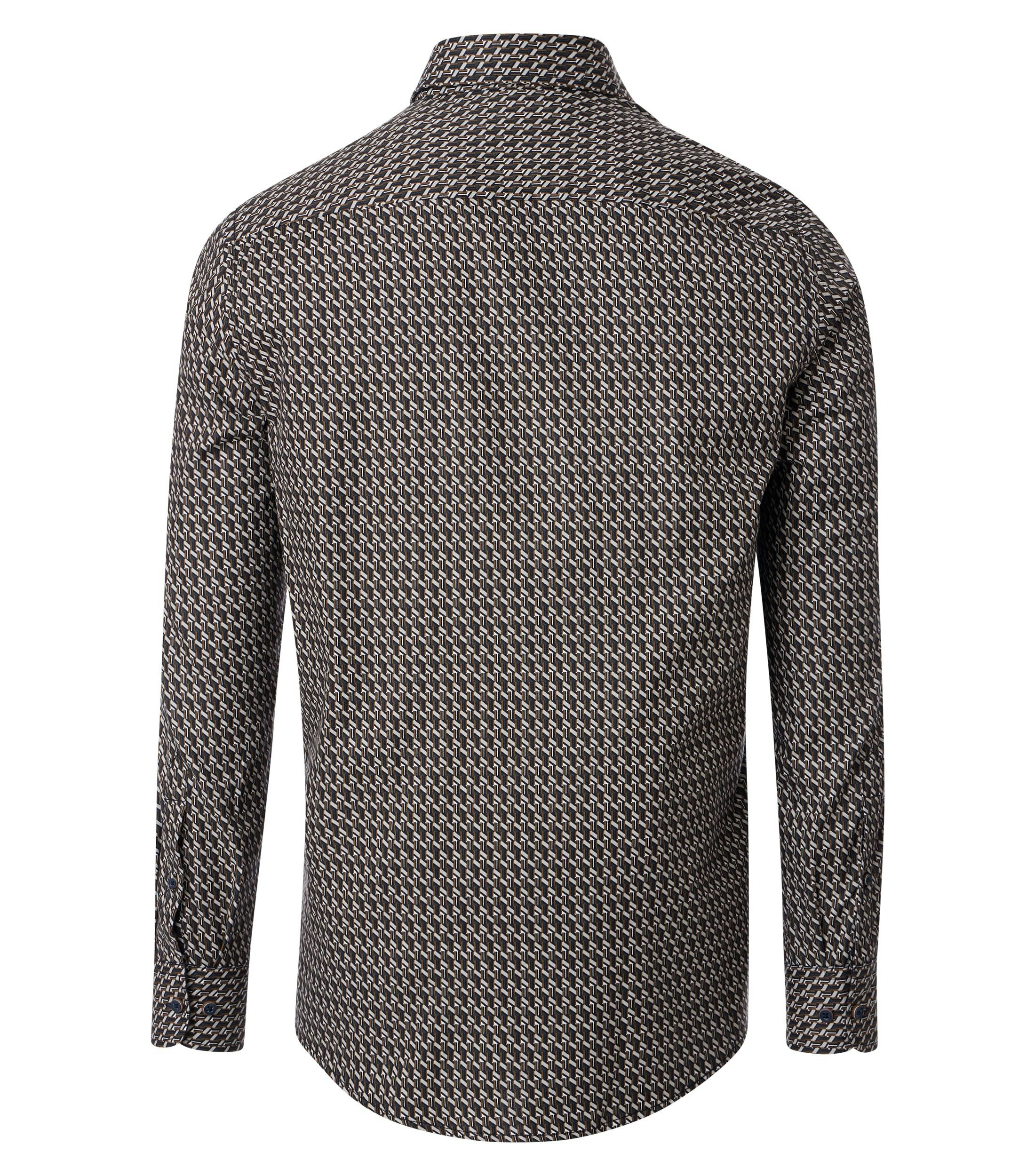 Ein Freizeithemd im Print Muster in der Farbe Gelb