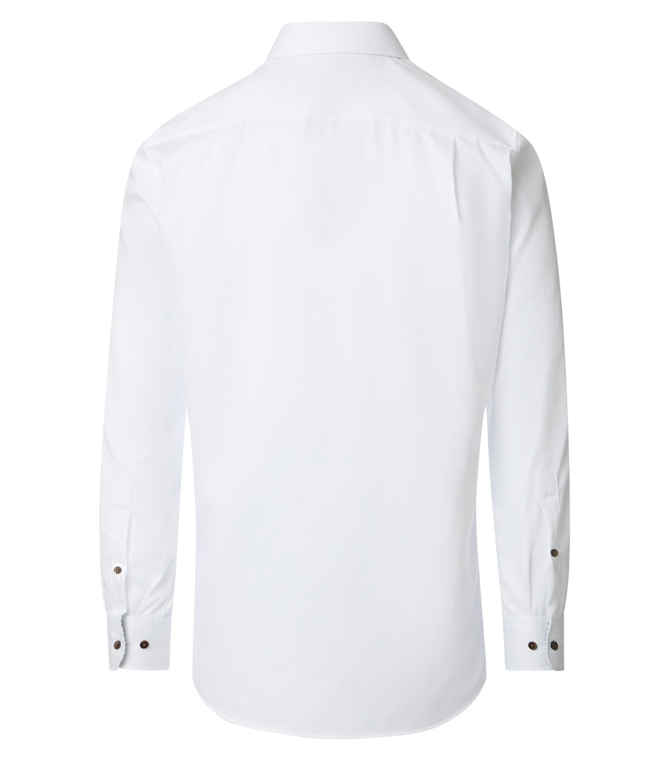 Ein Businesshemd im uni Muster in der Farbe Weiß