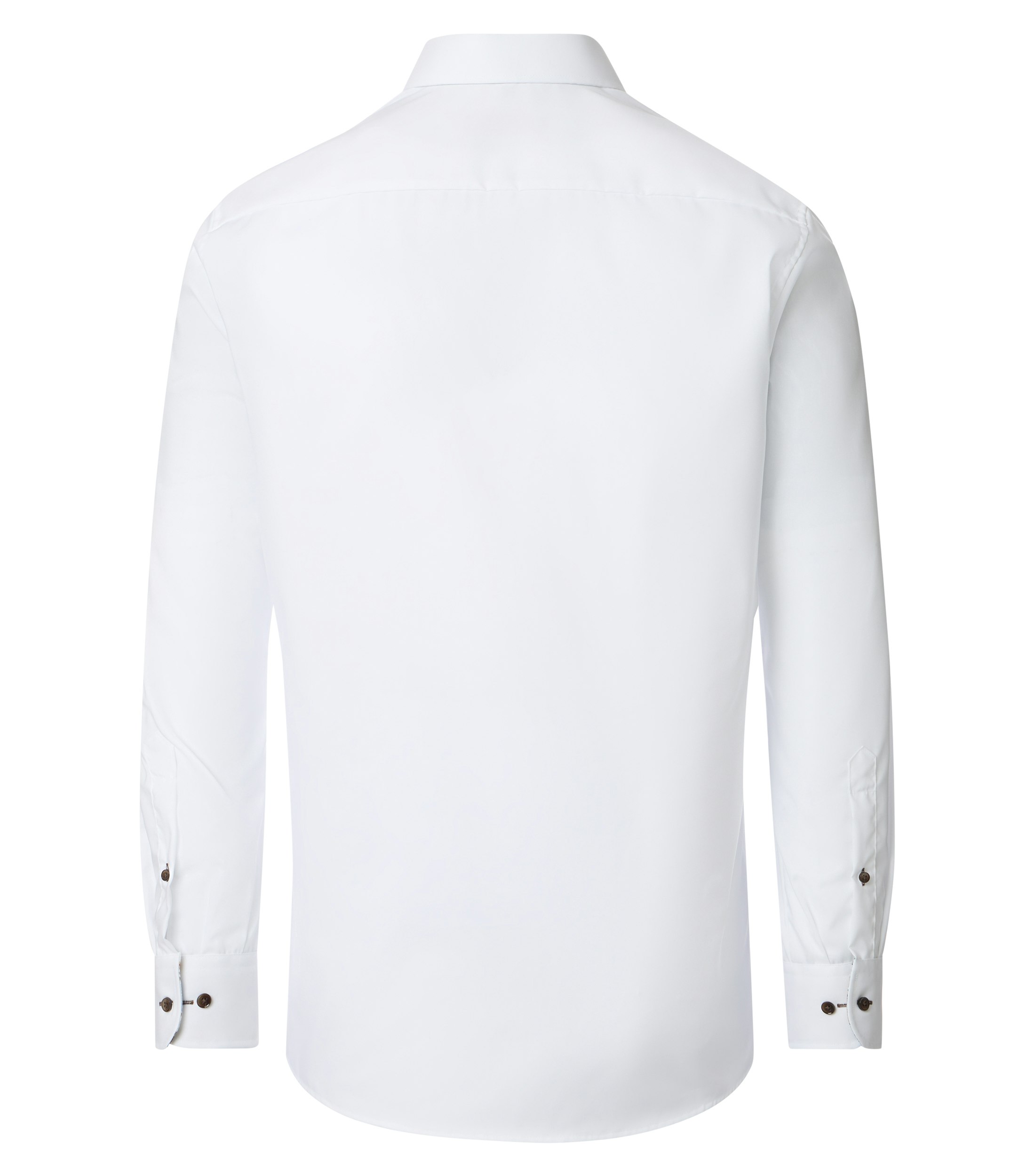 Ein Businesshemd im uni Muster in der Farbe Weiß