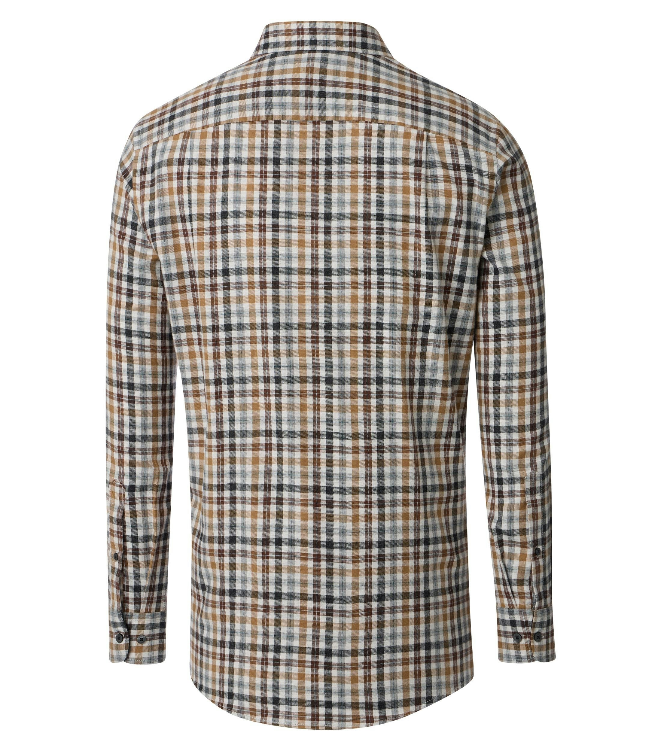 Ein Freizeithemd im kariert Muster in der Farbe Gelb