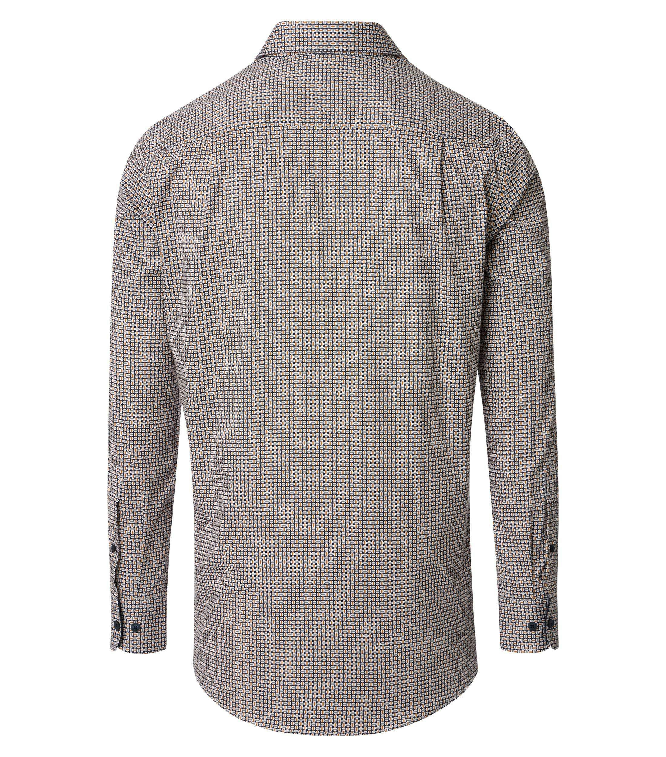 Ein Freizeithemd im Print Muster in der Farbe Blau