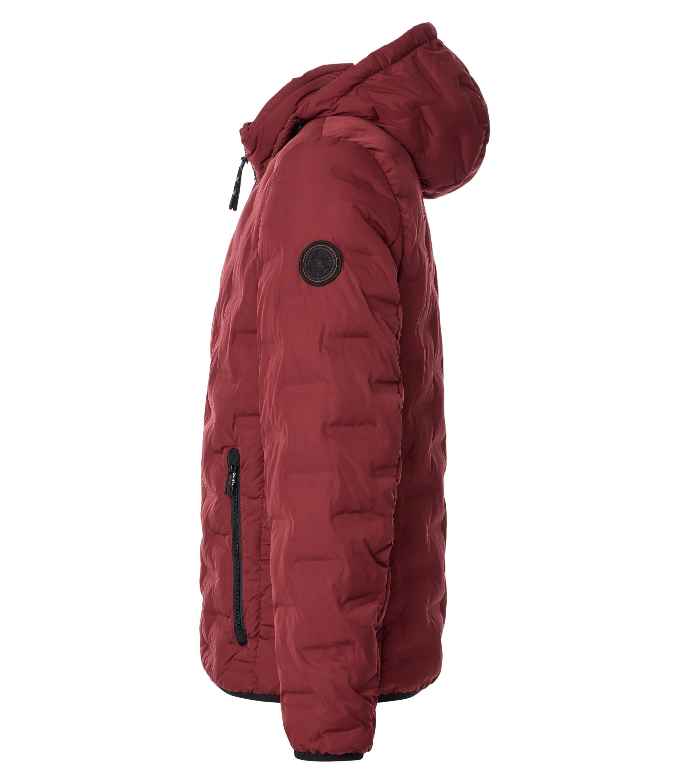 Jacke im unifarbenen Design in der Farbe Rot