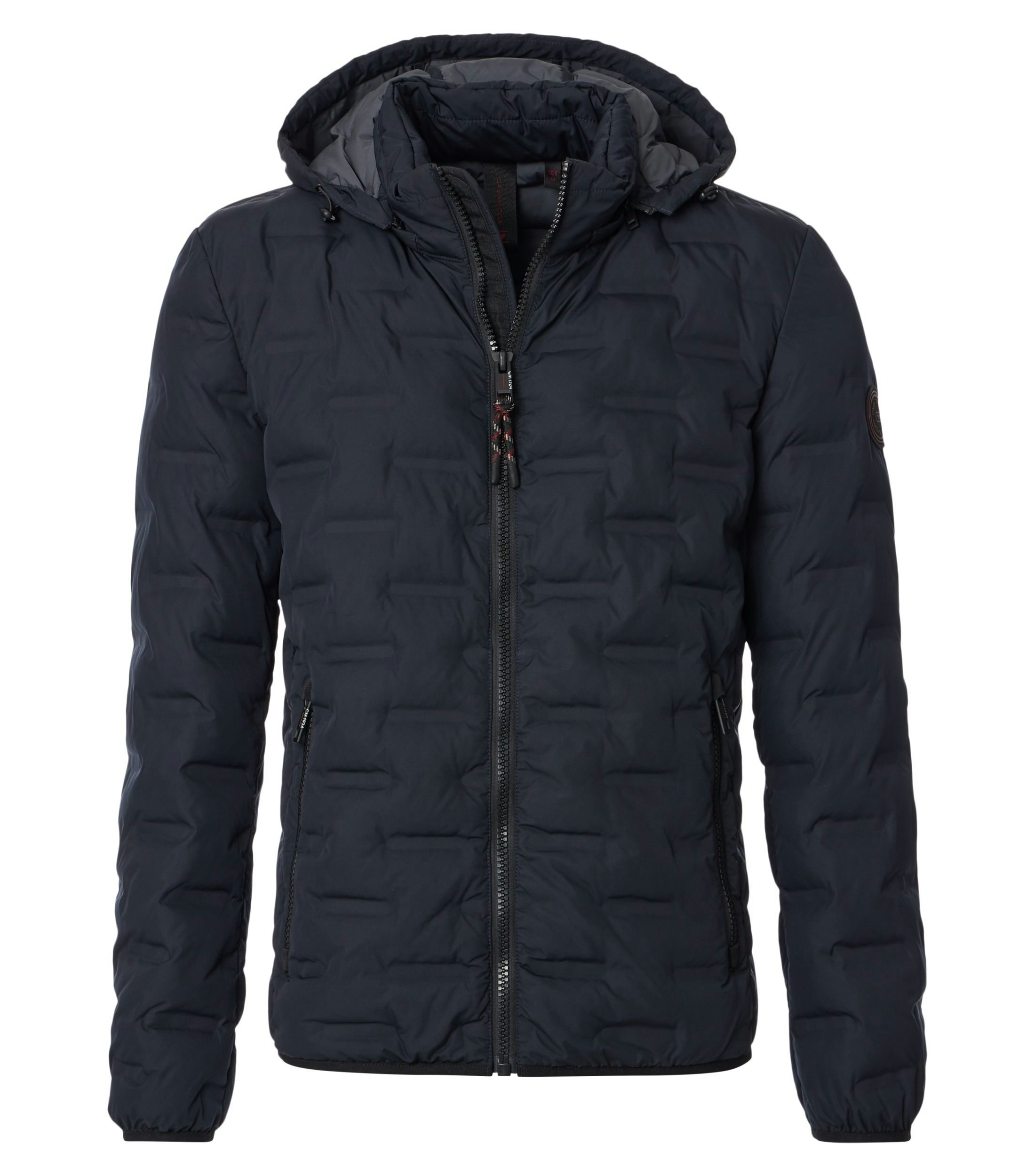 Ein Jacke im uni Muster in der Farbe Dunkelblau