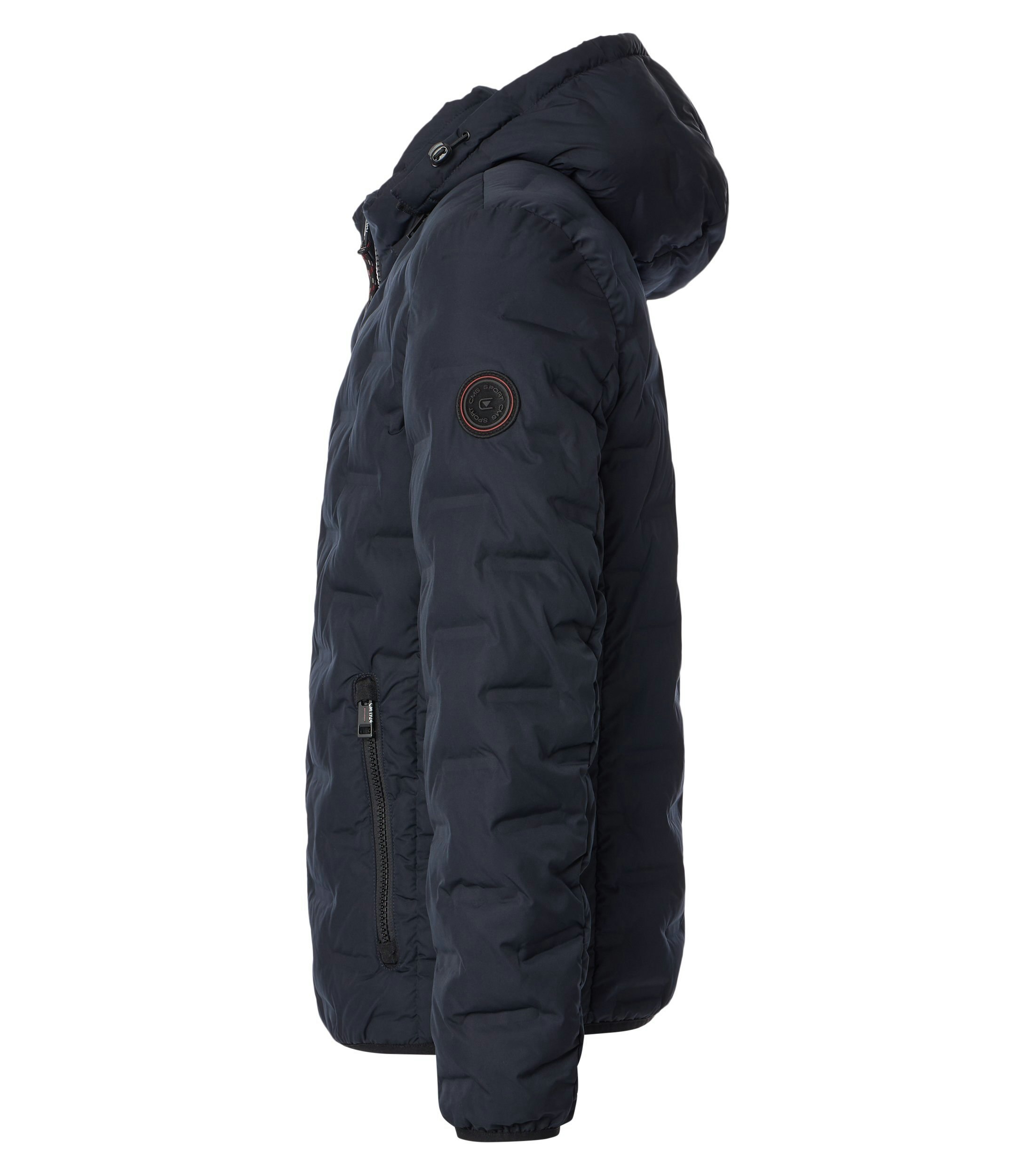 Ein Jacke im uni Muster in der Farbe Dunkelblau