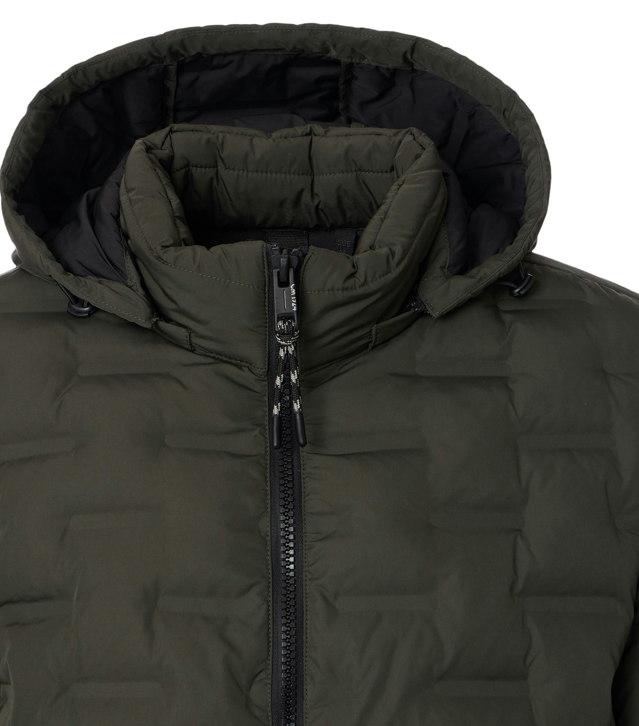 Ein Jacke im uni Muster in der Farbe Dunkelgrün