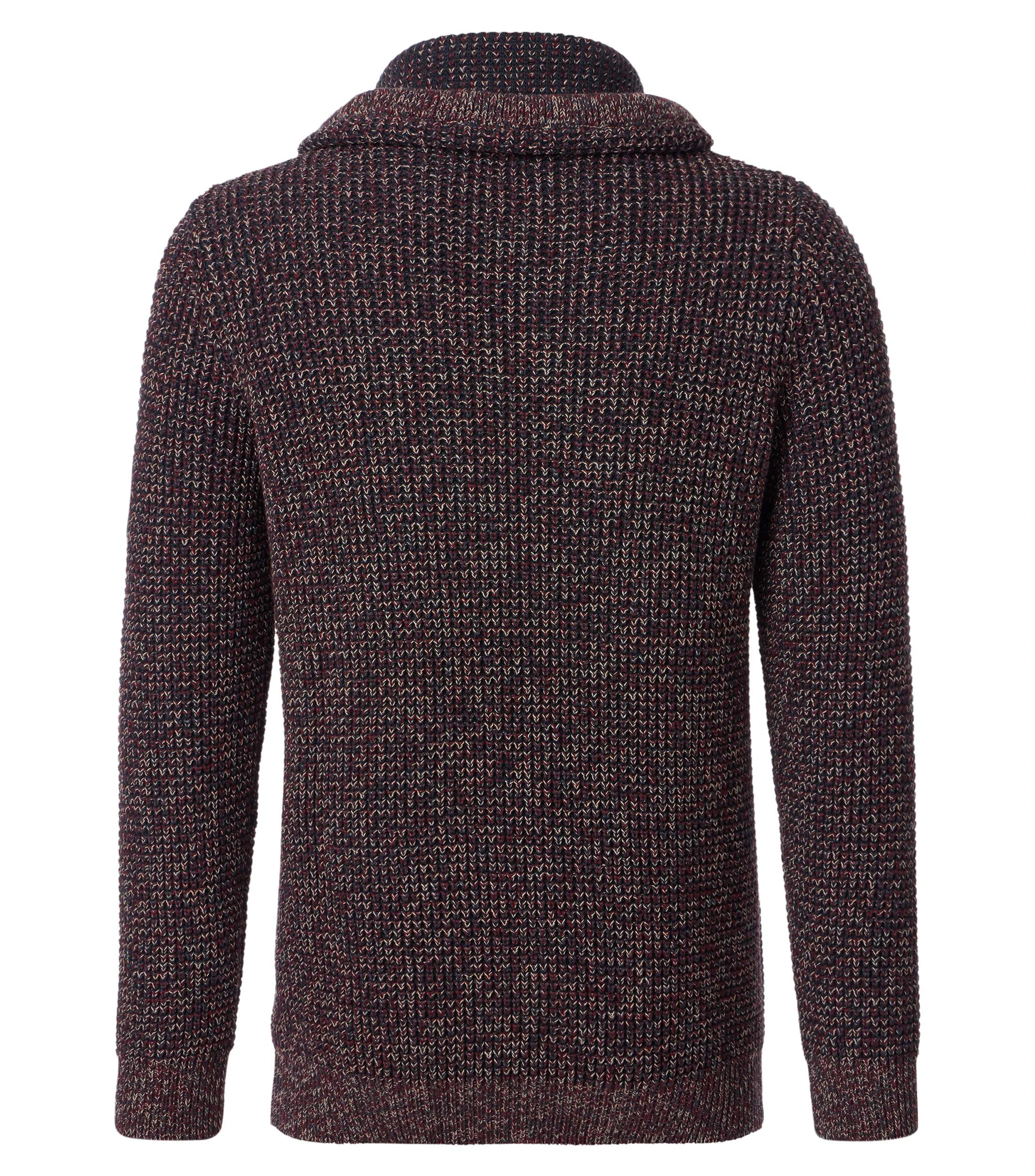 Pullover im unifarbenen Design in der Farbe Dunkelrot