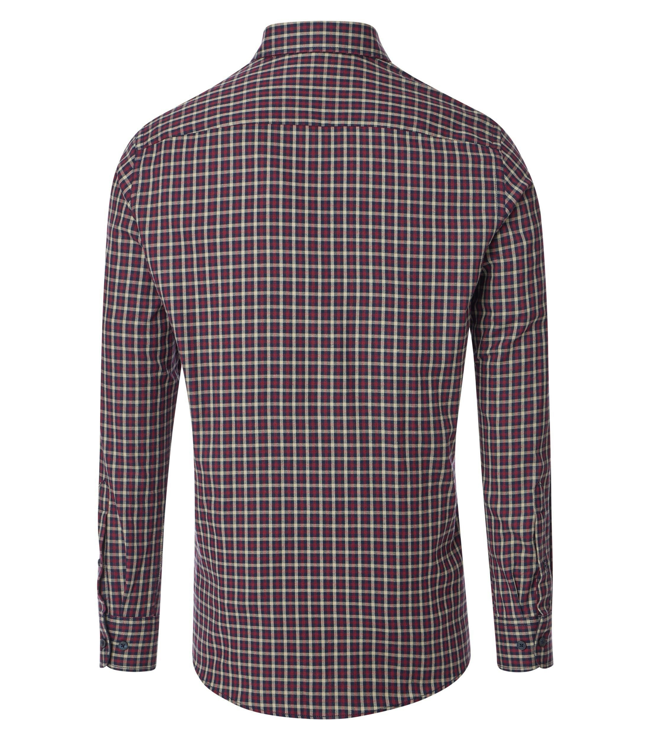 Ein Freizeithemd im kariert Muster in der Farbe Rot