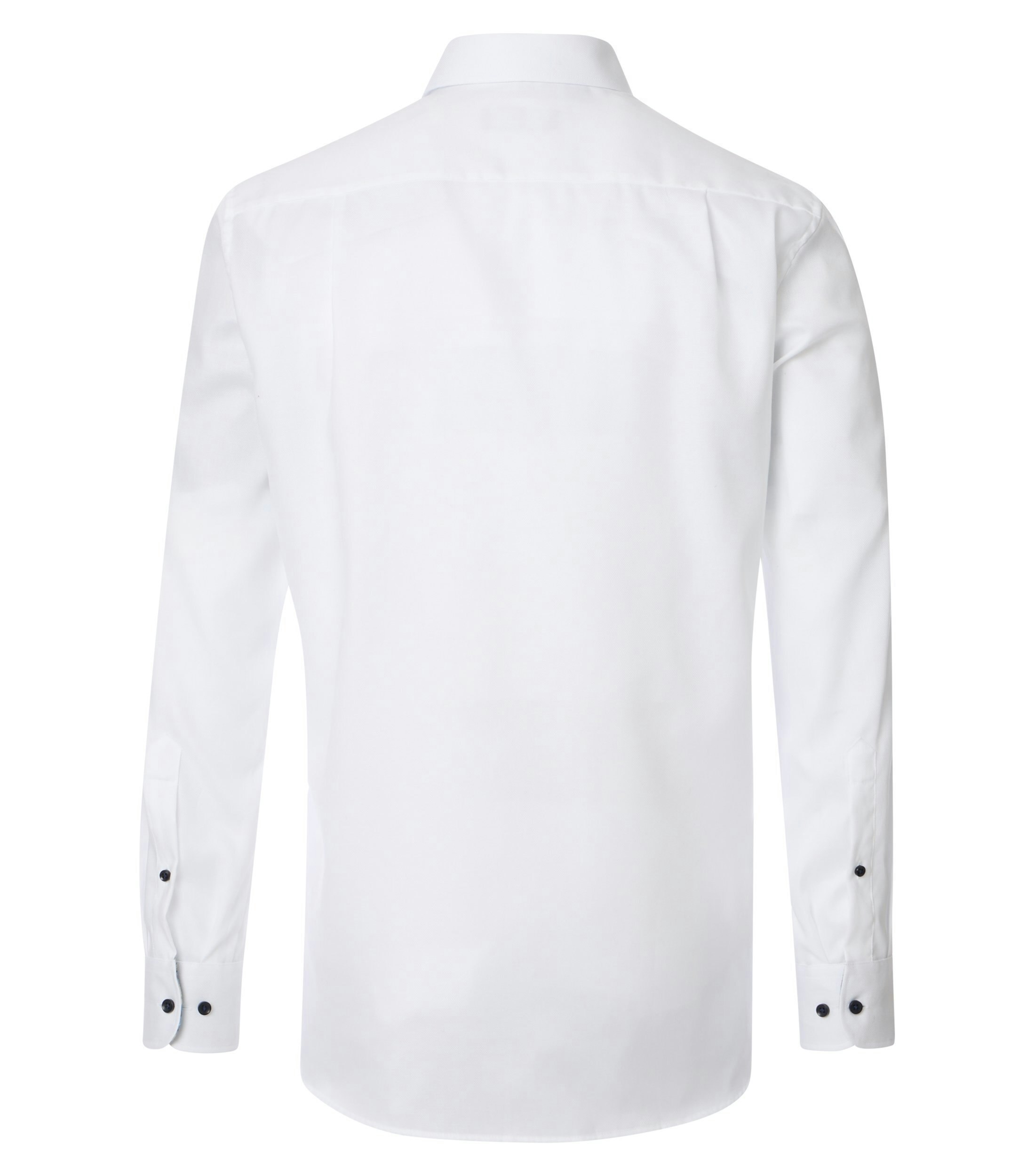 Ein Businesshemd im uni Muster in der Farbe Weiß