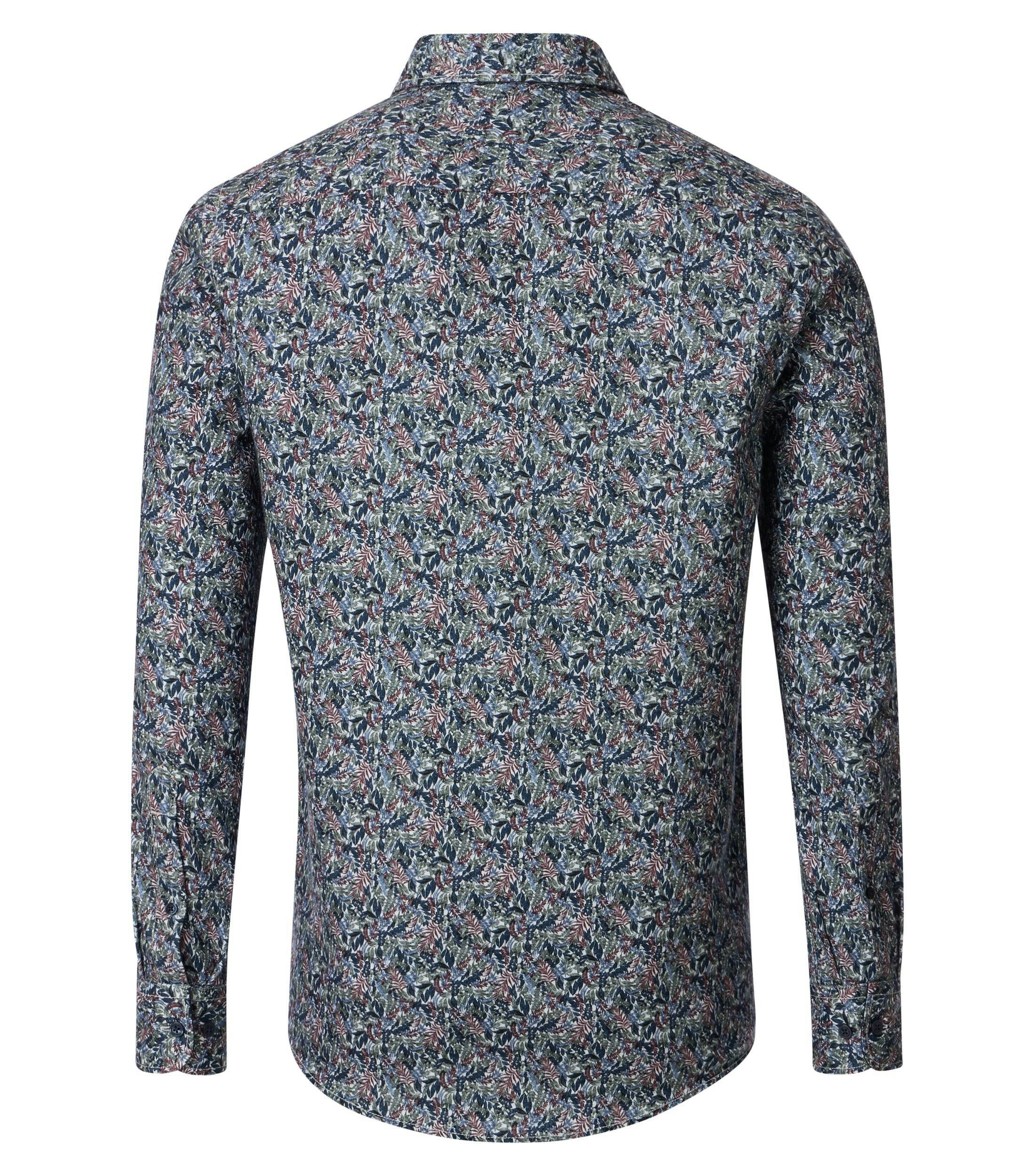Ein Freizeithemd im Print Muster in der Farbe Grünblau