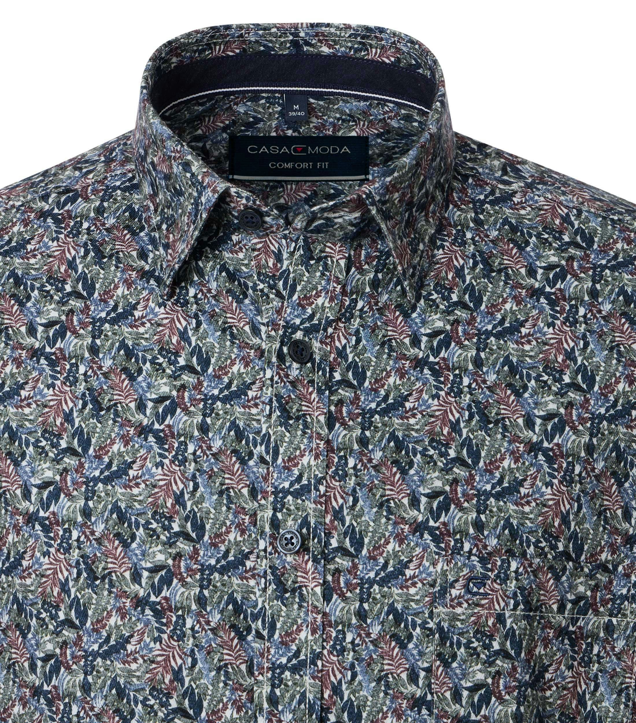 Ein Freizeithemd im Print Muster in der Farbe Grünblau