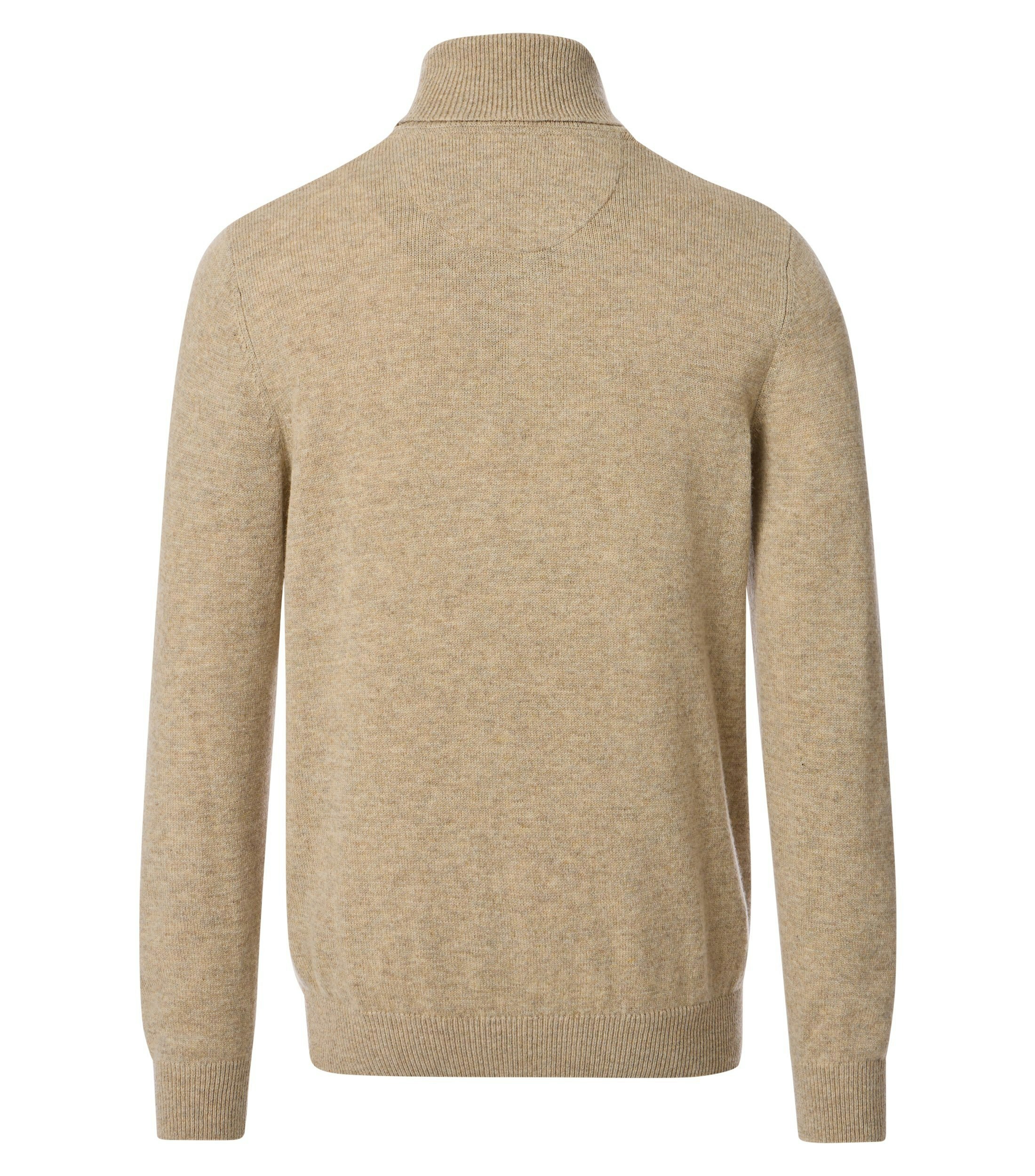 Ein Pullover im uni Muster in der Farbe Champagner Beige