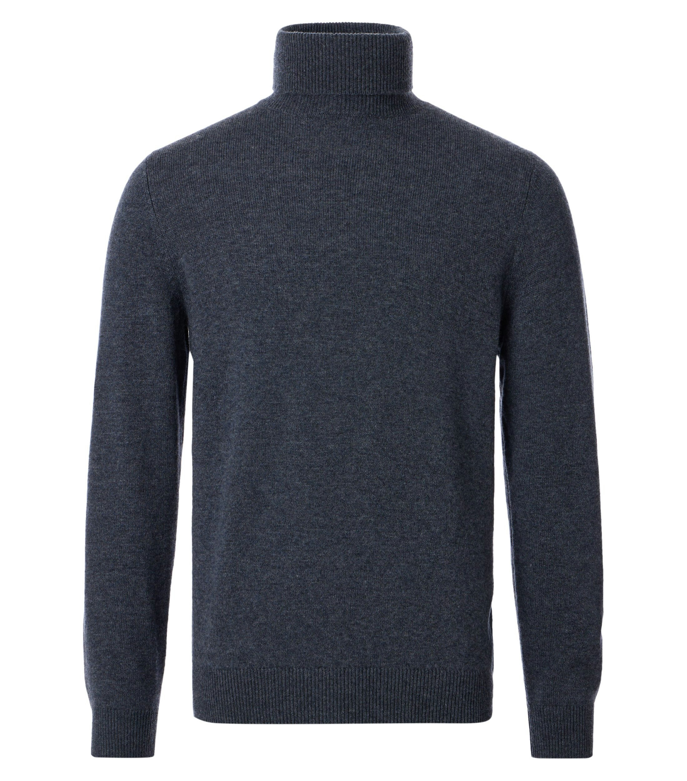 Ein Pullover im uni Muster in der Farbe Dunkelblau