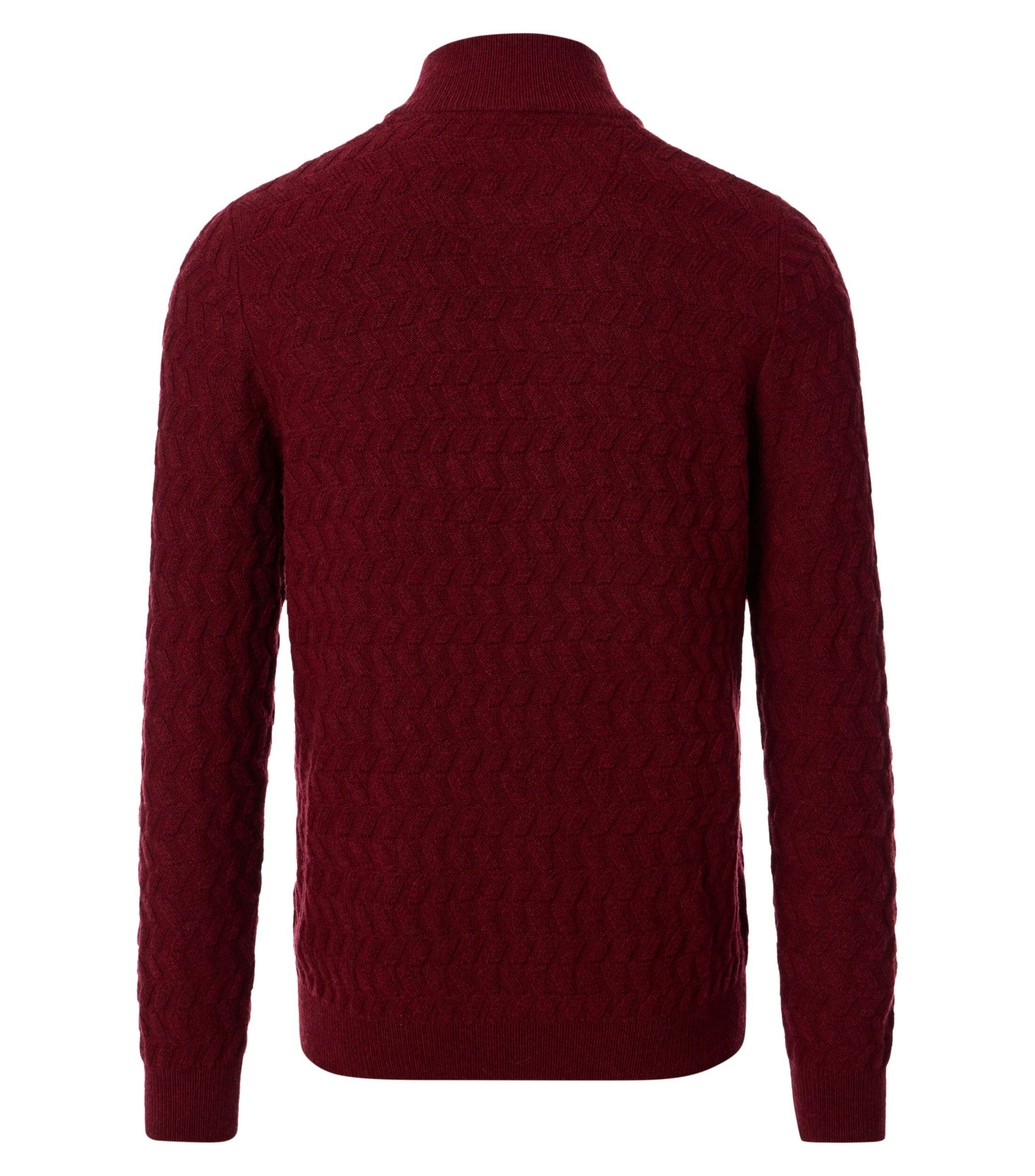 Ein Pullover im uni Muster in der Farbe Rot