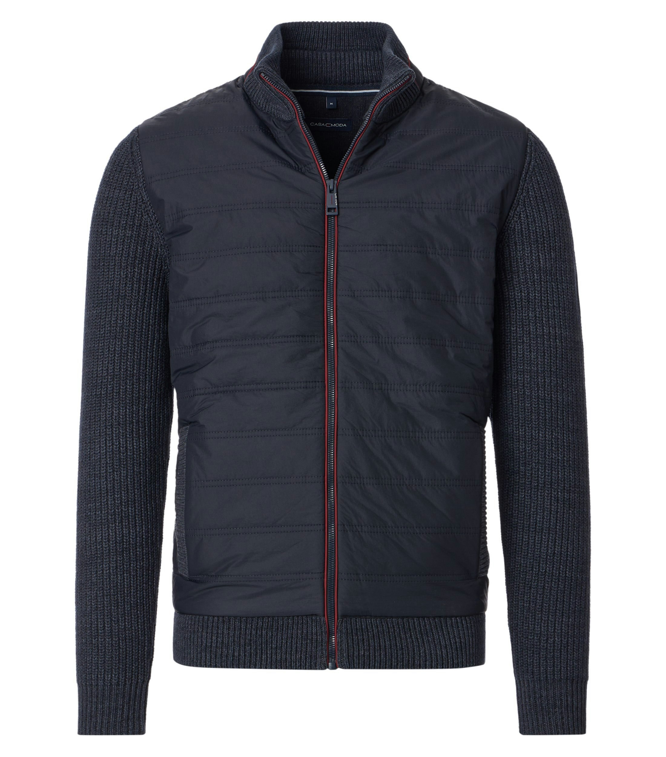 Ein Strickjacke im uni Muster in der Farbe Dunkelblau