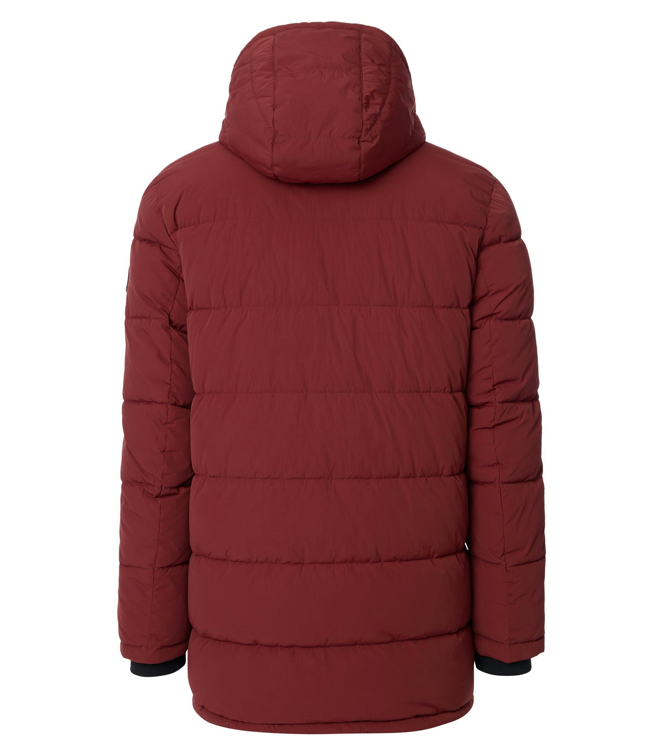 Ein Jacke im uni Muster in der Farbe Rot