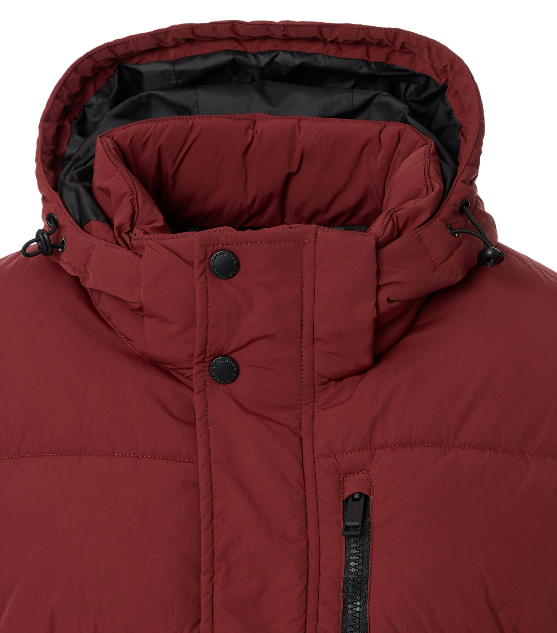 Ein Jacke im uni Muster in der Farbe Rot