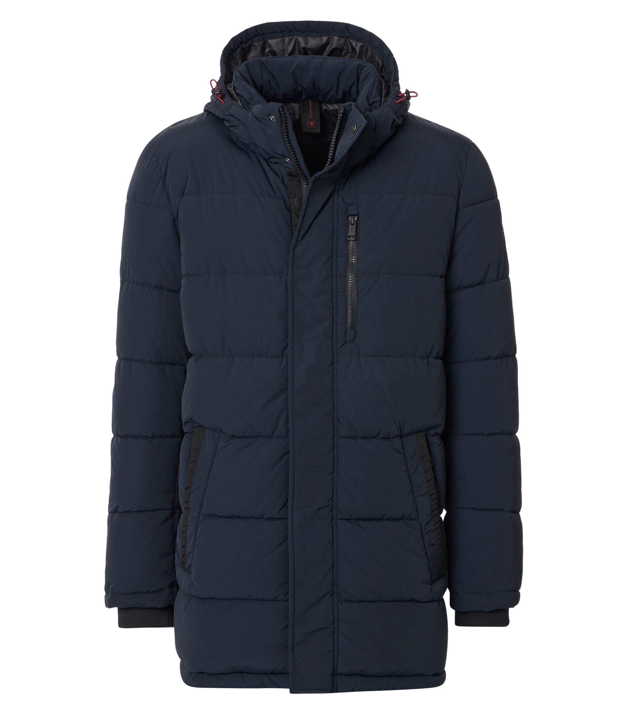 Steppjacke im unifarbenen Design in der Farbe Dunkelblau