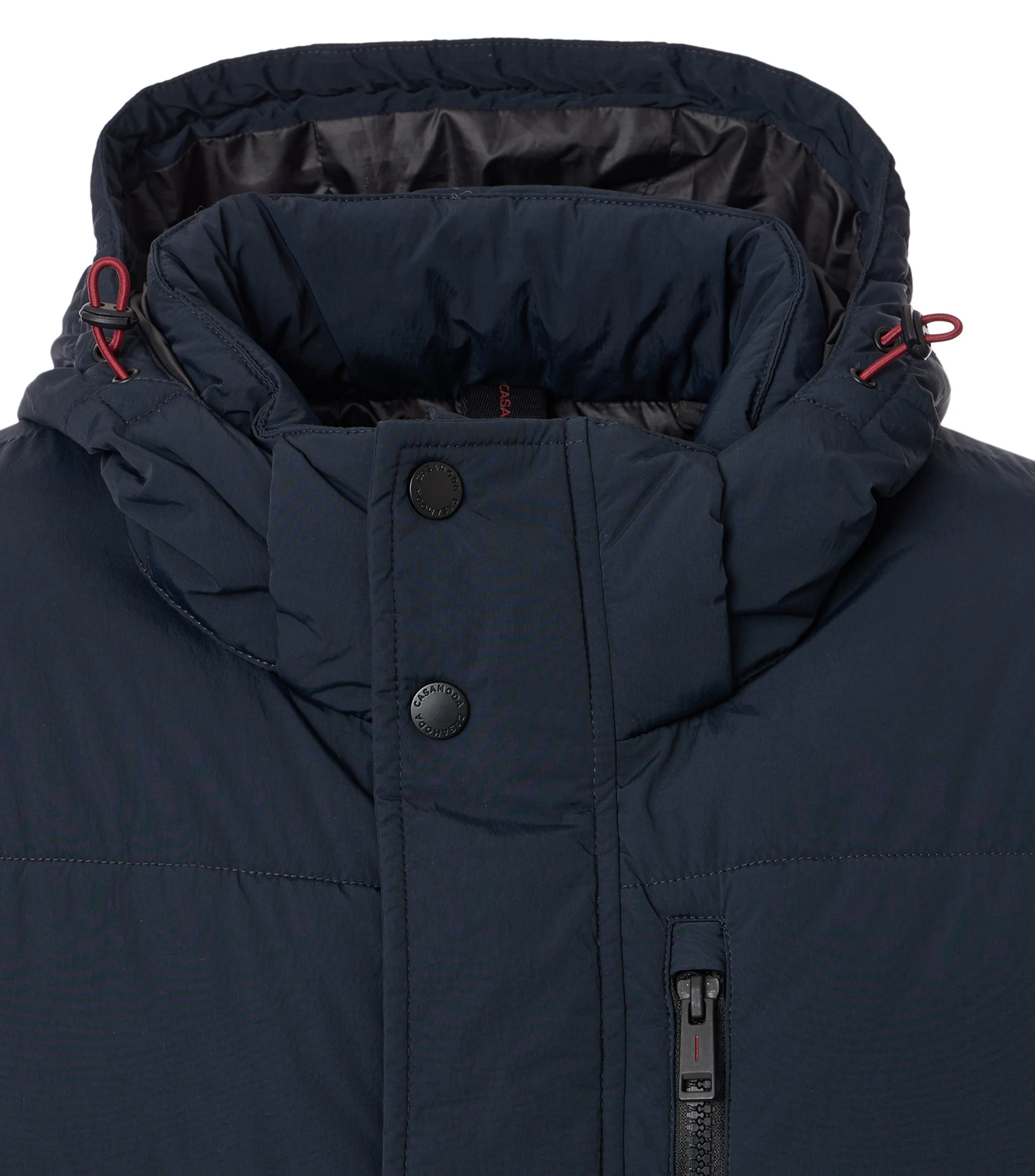 Steppjacke im unifarbenen Design in der Farbe Dunkelblau