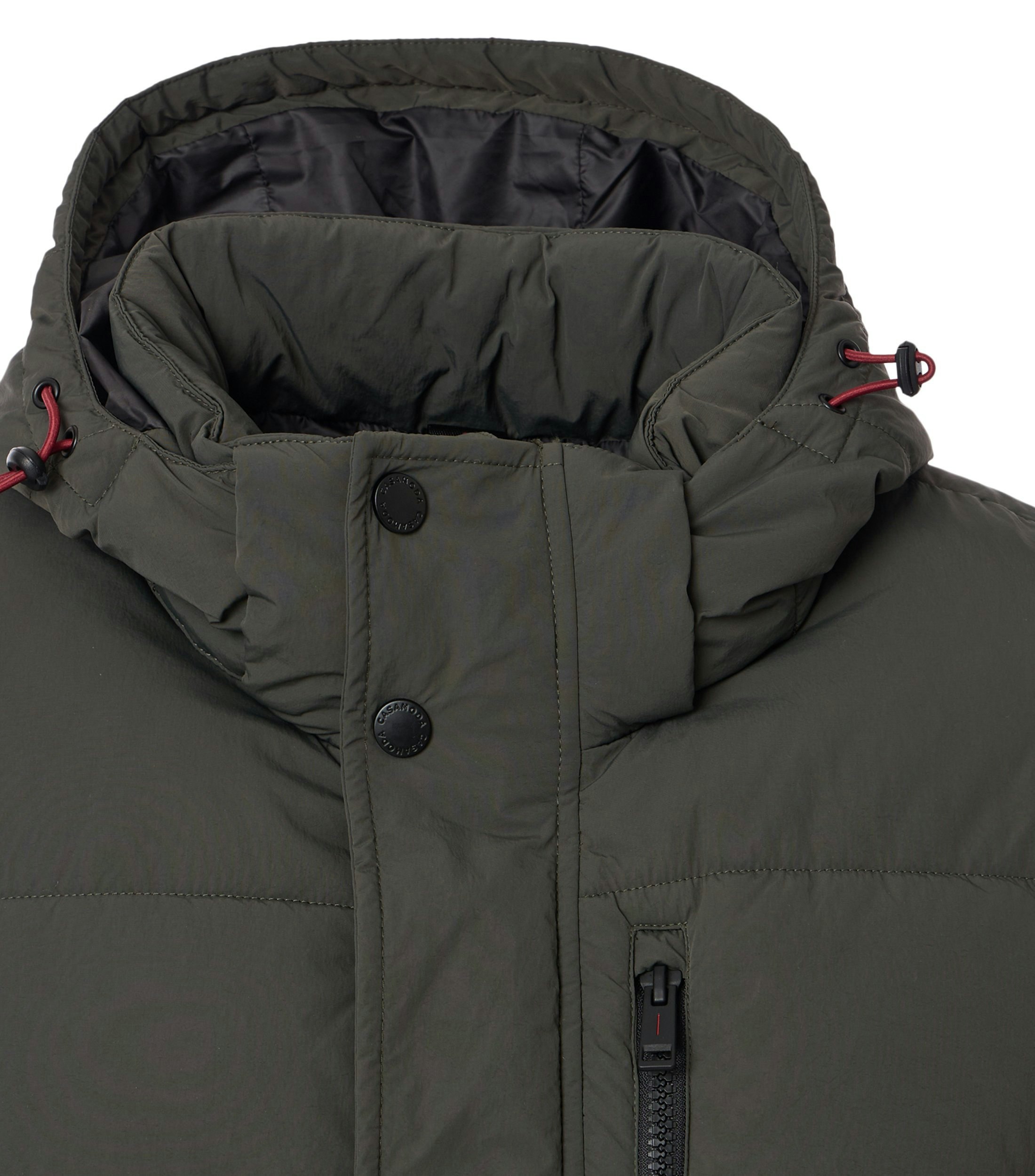 Ein Jacke im uni Muster in der Farbe Dunkelgrün