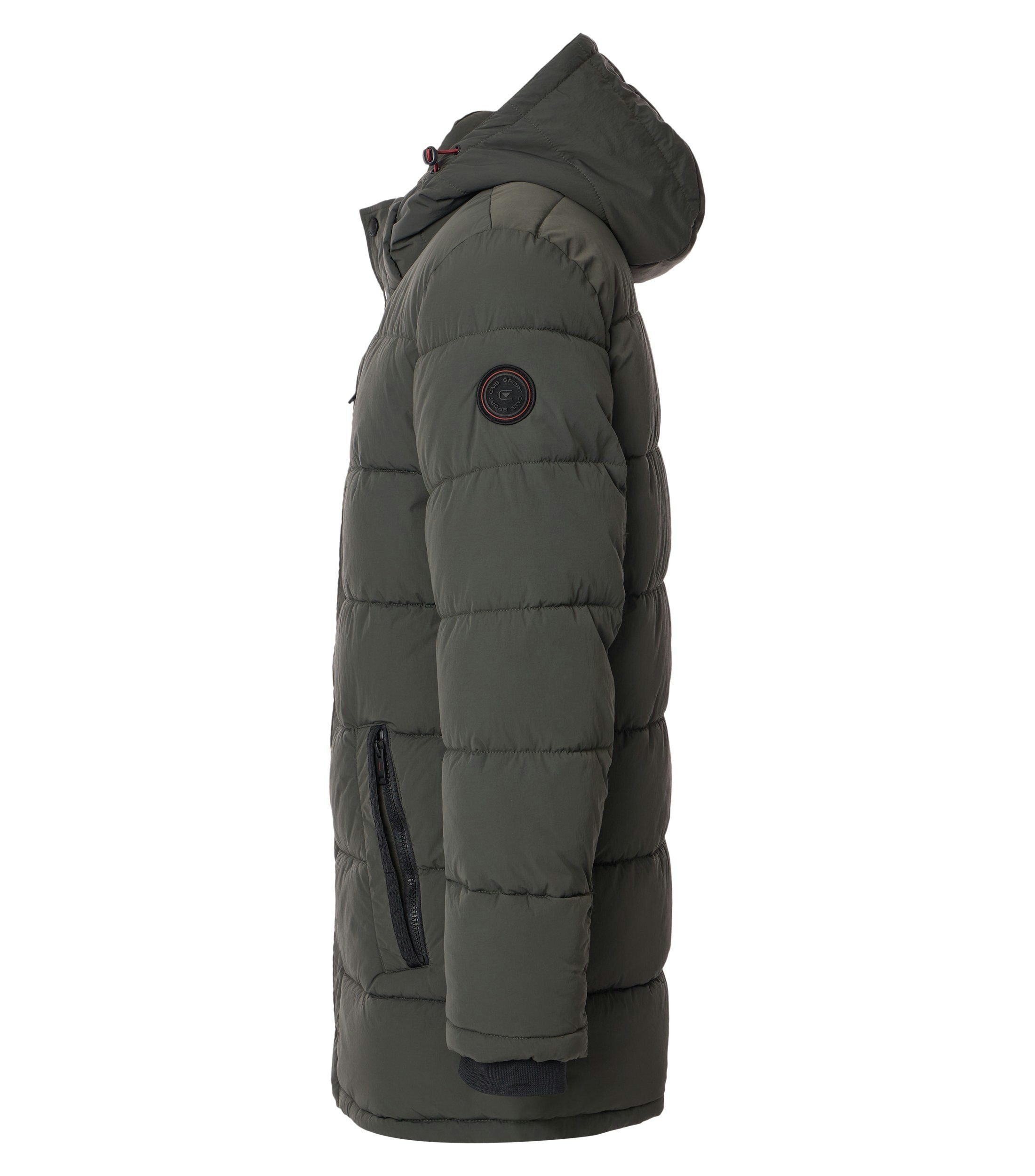 Ein Jacke im uni Muster in der Farbe Dunkelgrün