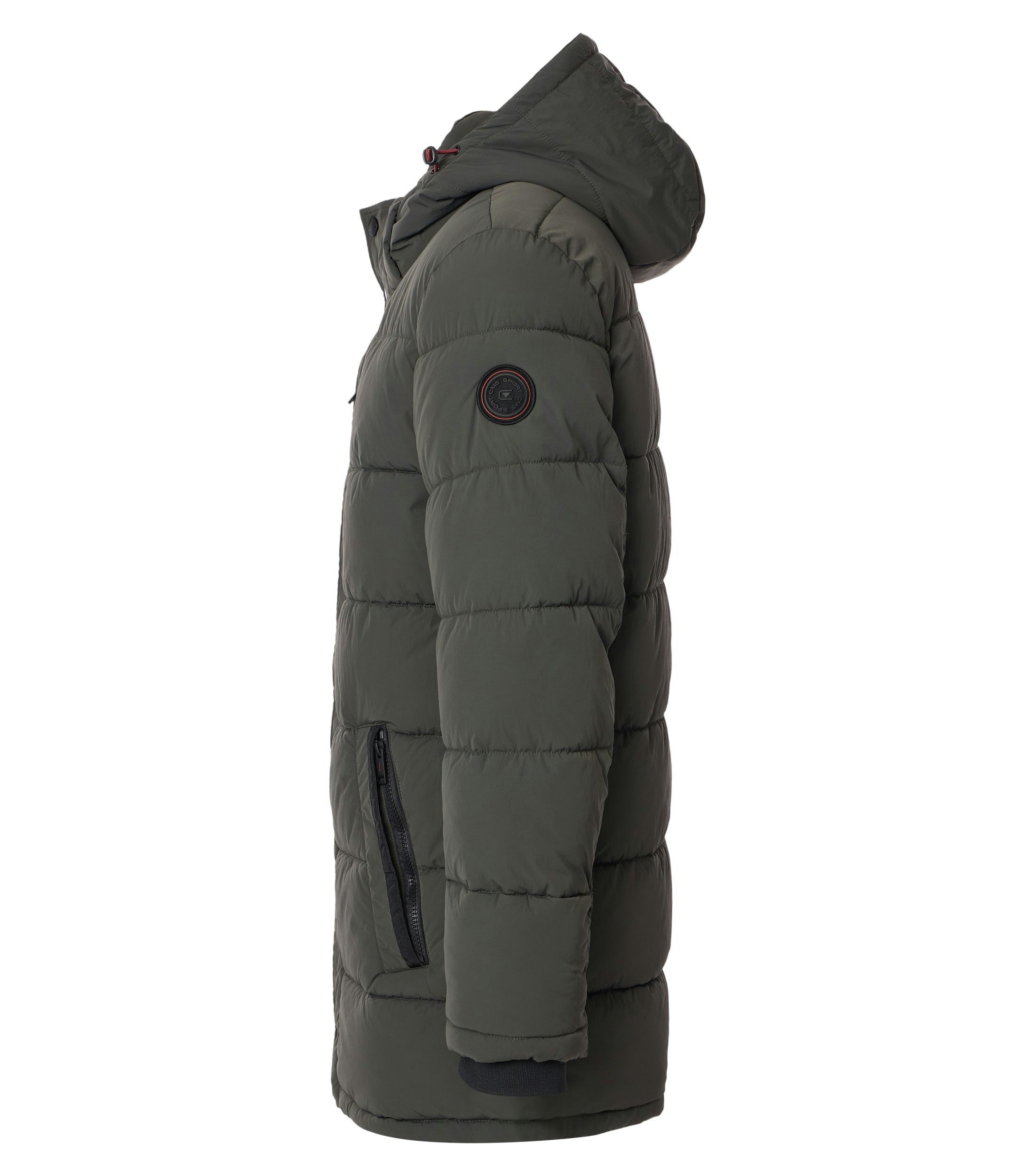 Ein Jacke im uni Muster in der Farbe Dunkelgrün