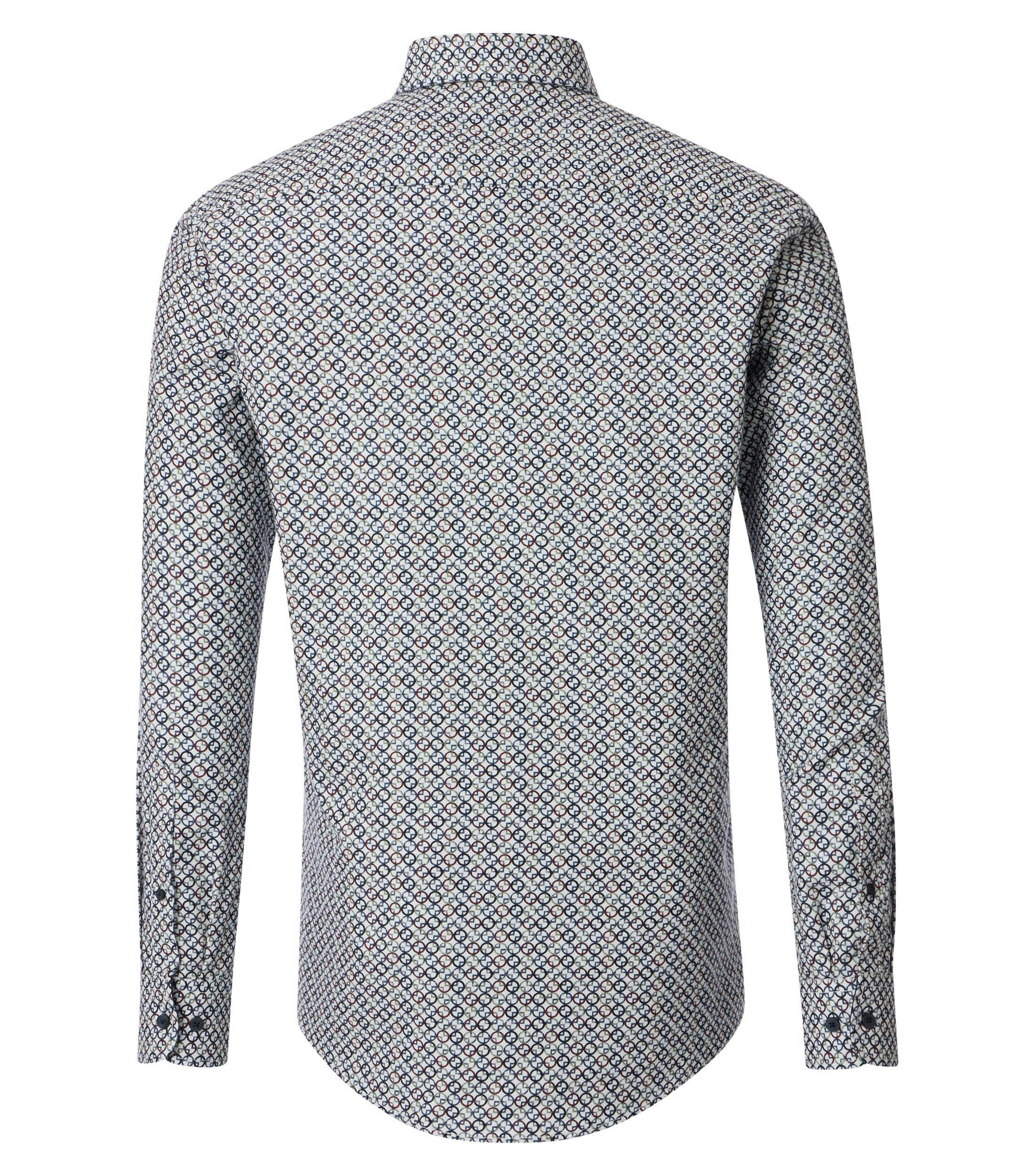 Ein Freizeithemd im Print Muster in der Farbe Hellblau