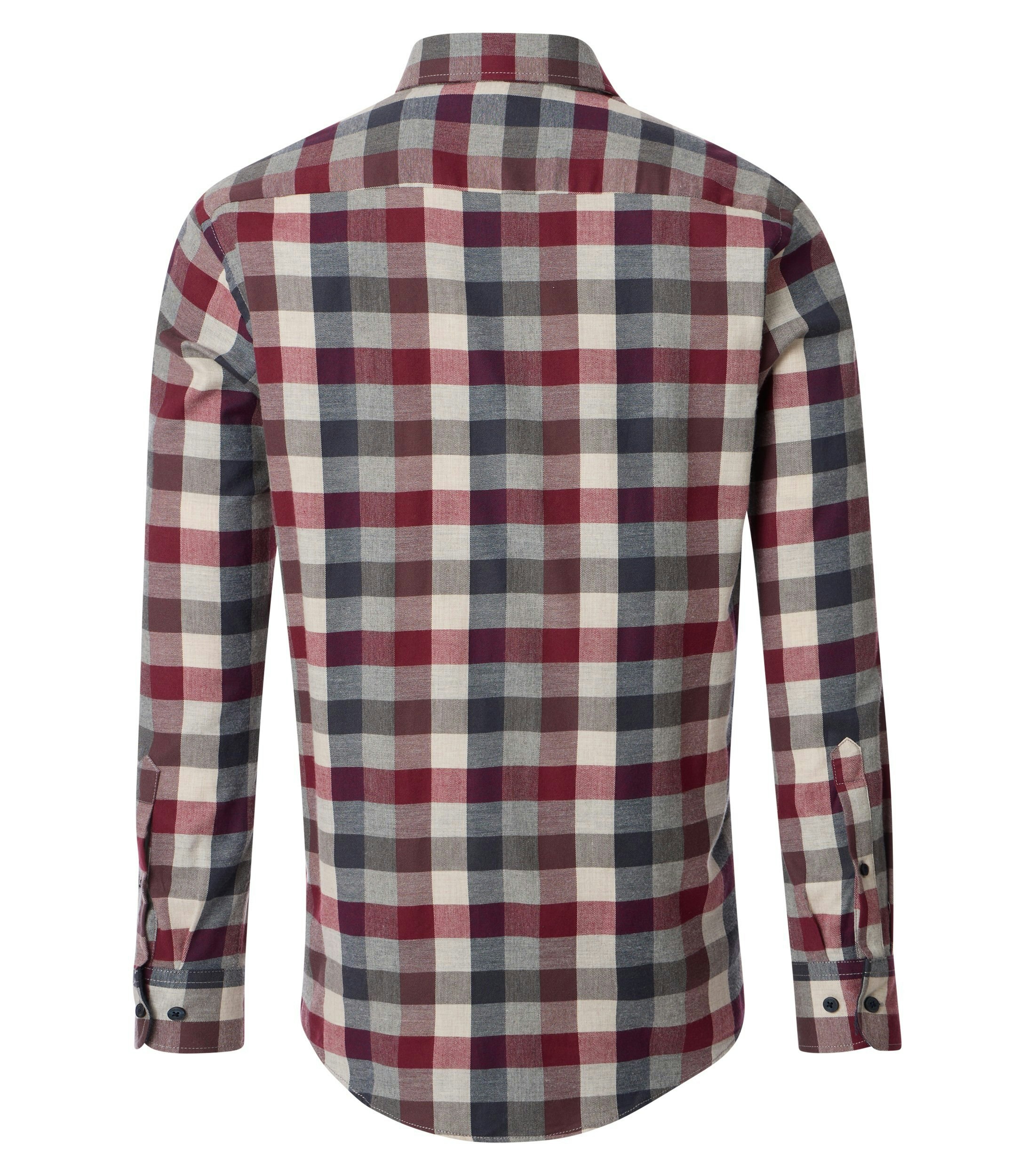 Ein Freizeithemd im kariert Muster in der Farbe Rot