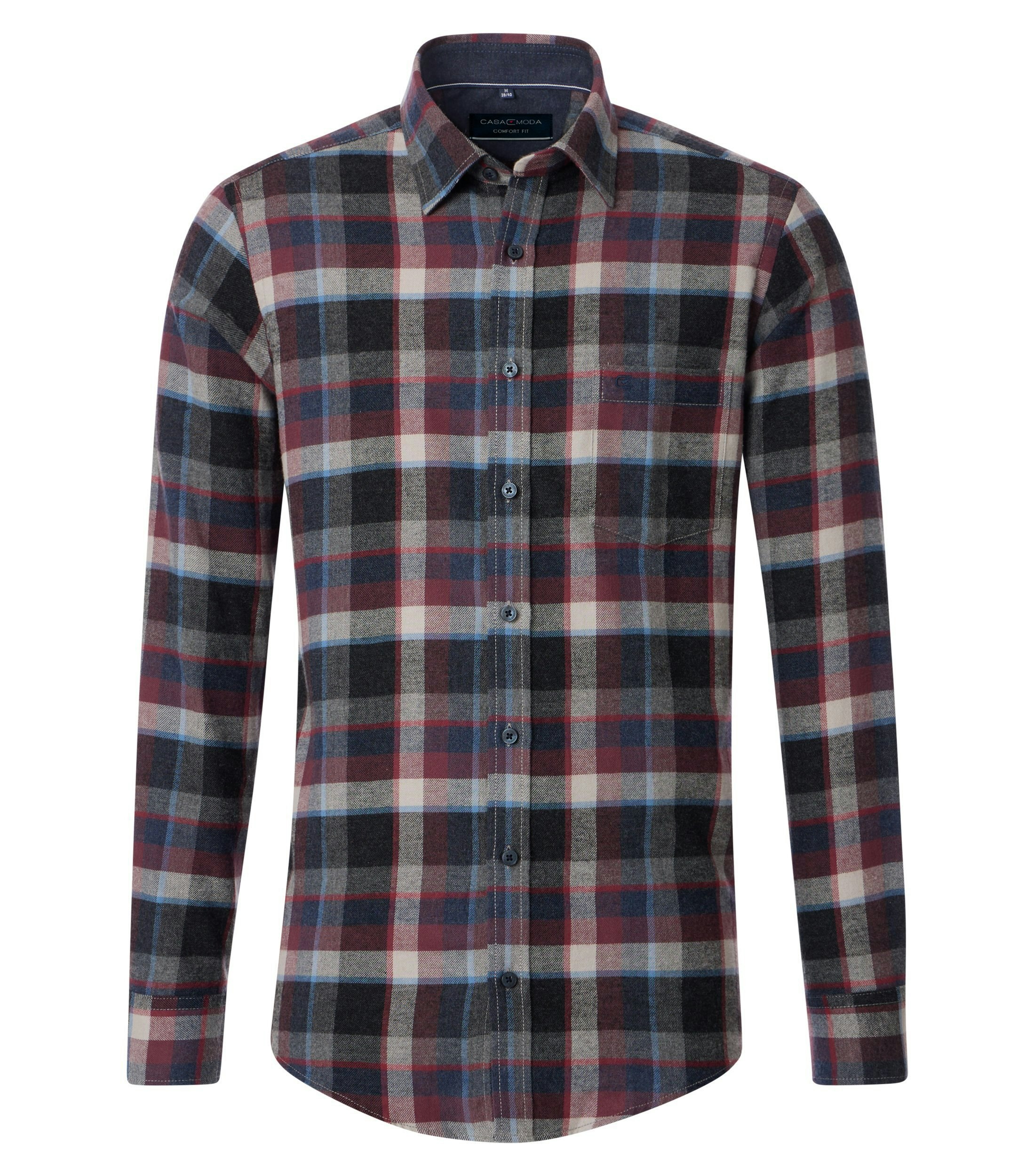 Ein Freizeithemd im kariert Muster in der Farbe Rot