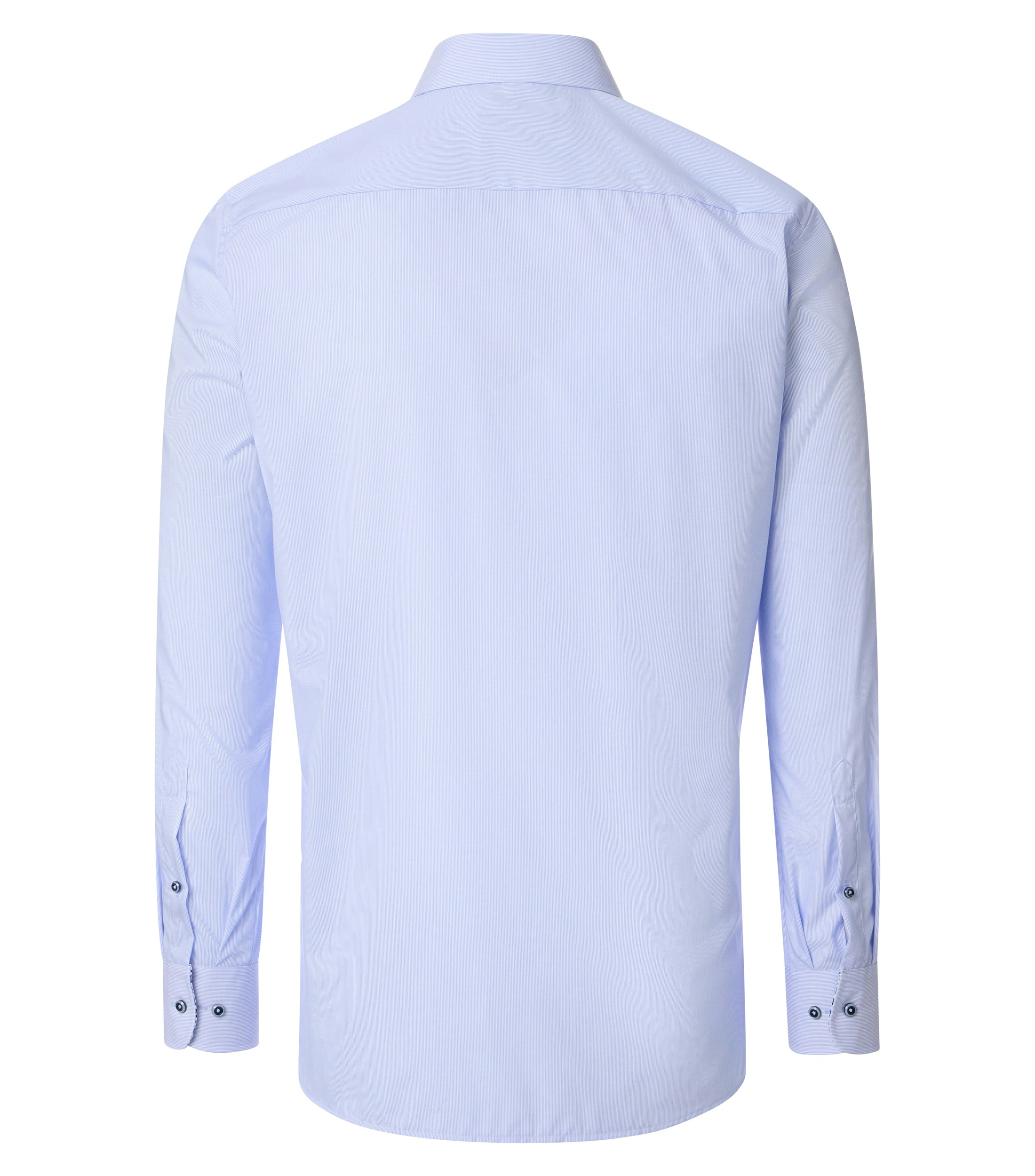 Ein Businesshemd im gestreift Muster in der Farbe Blau