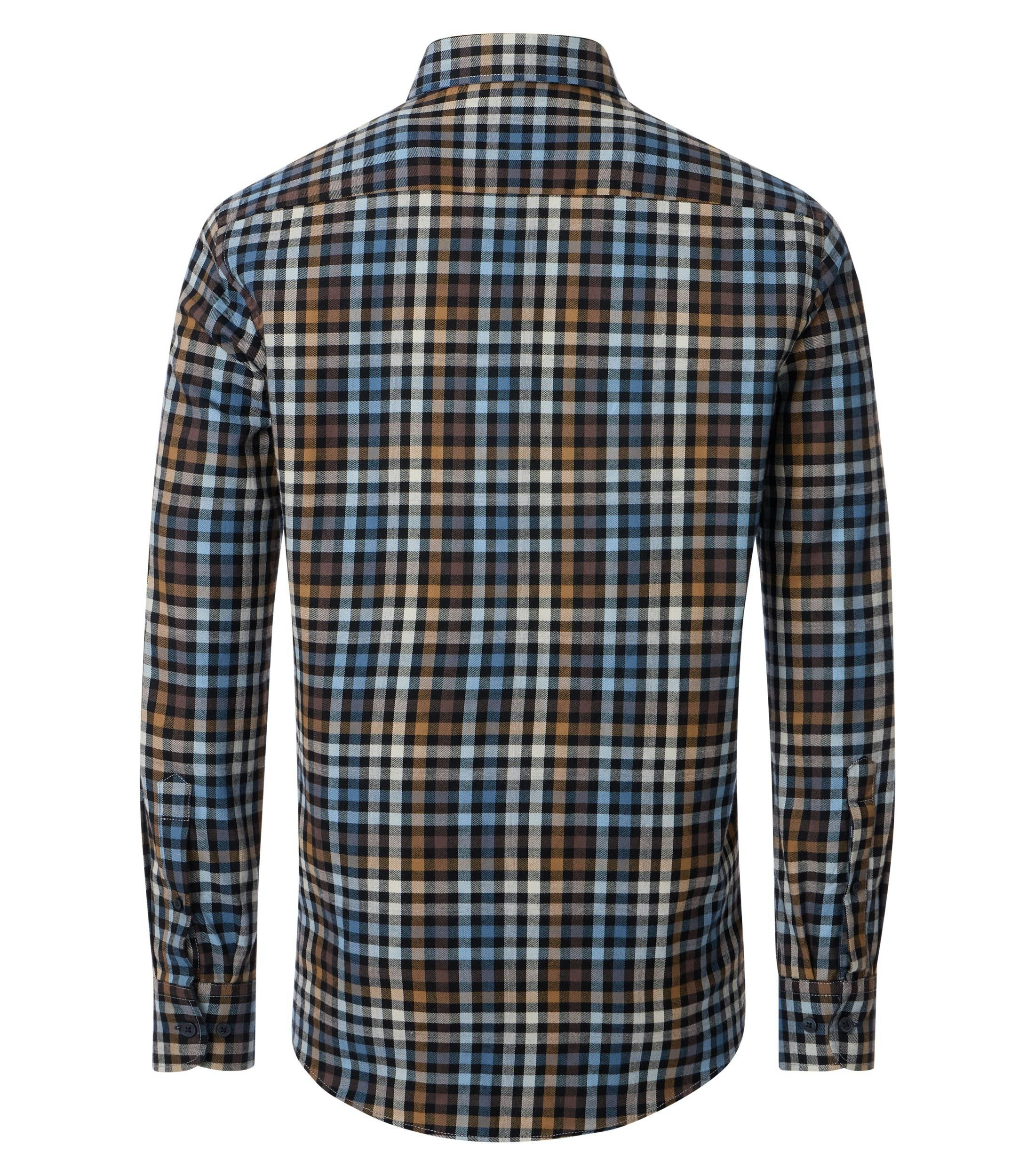 Ein Freizeithemd im kariert Muster in der Farbe Dunkelblau