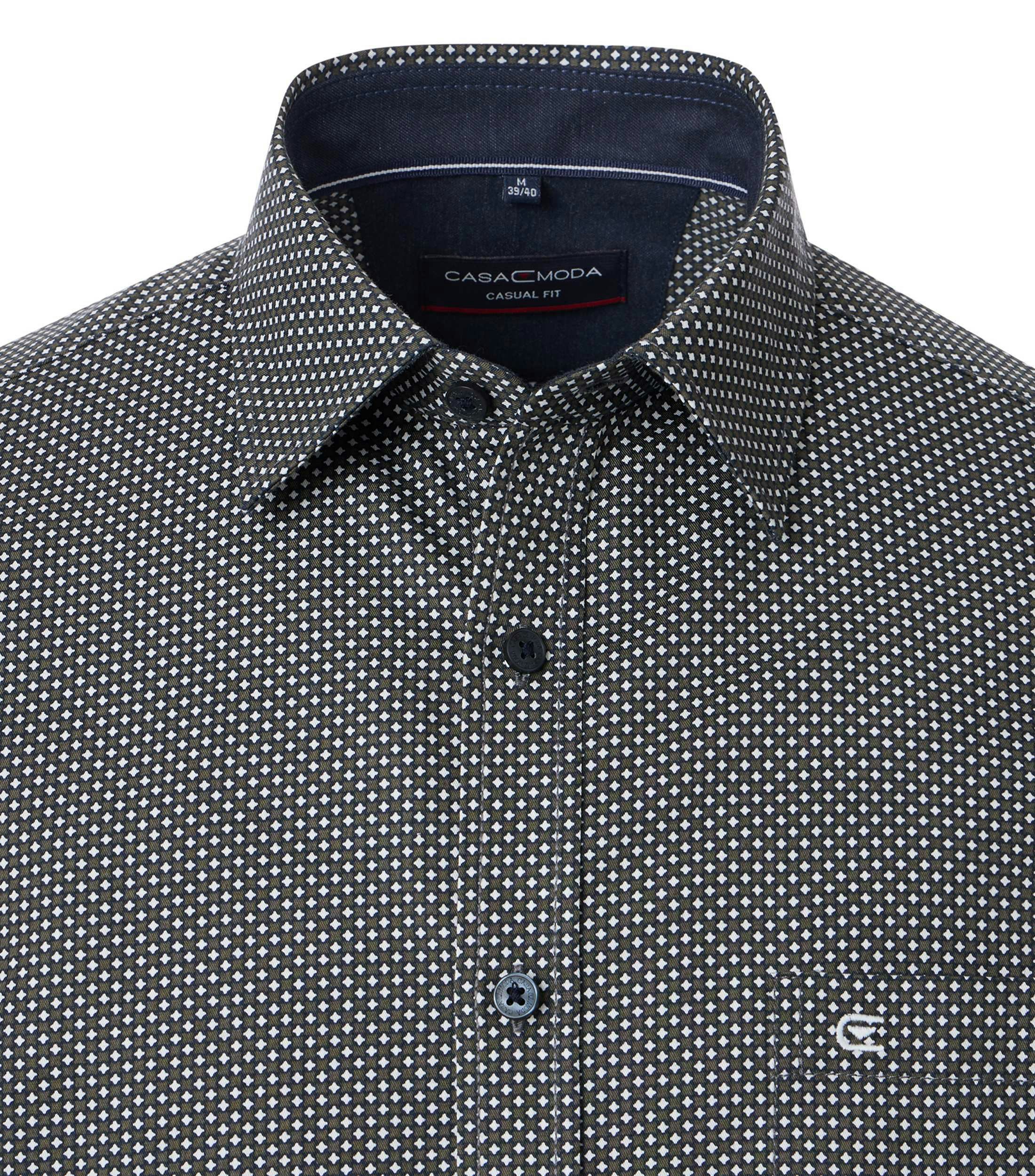 Ein Freizeithemd im Print Muster in der Farbe Grünblau