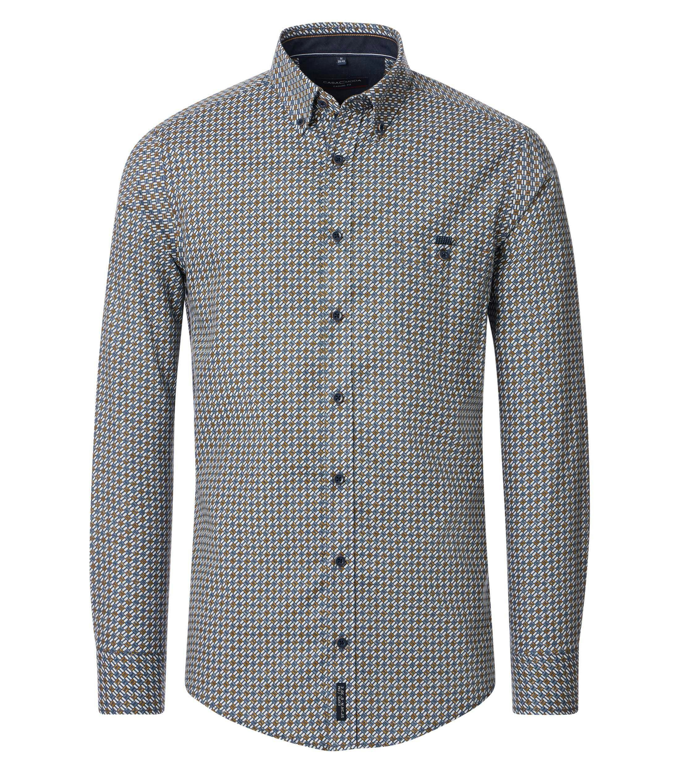 Ein Freizeithemd im Print Muster in der Farbe Hellblau