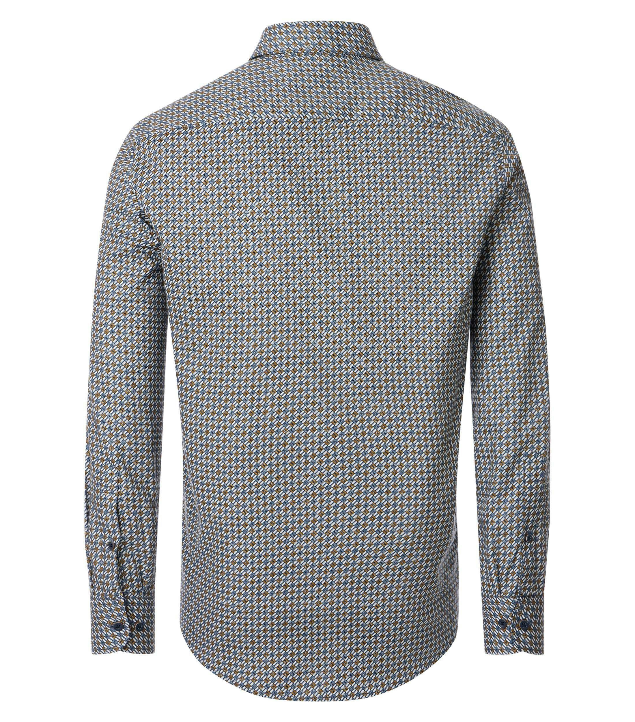 Ein Freizeithemd im Print Muster in der Farbe Hellblau
