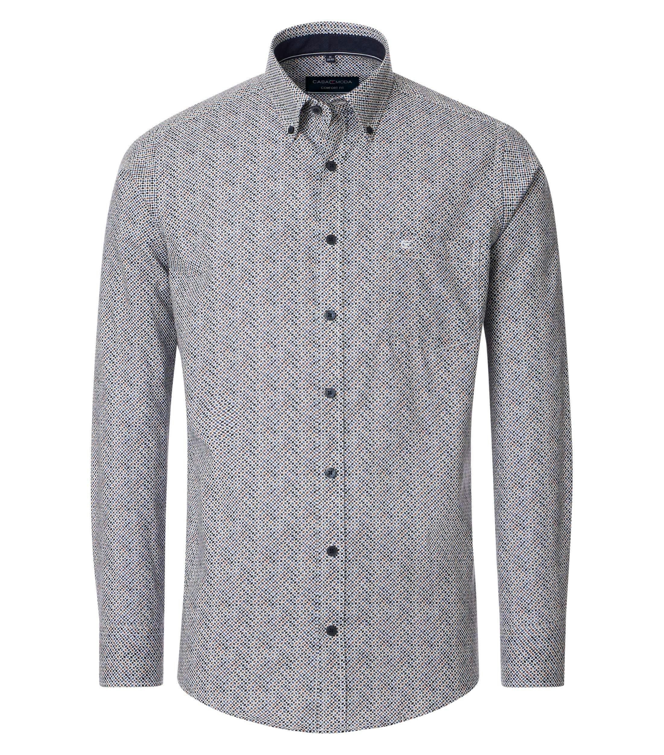 Ein Freizeithemd im Print Muster in der Farbe Hellblau