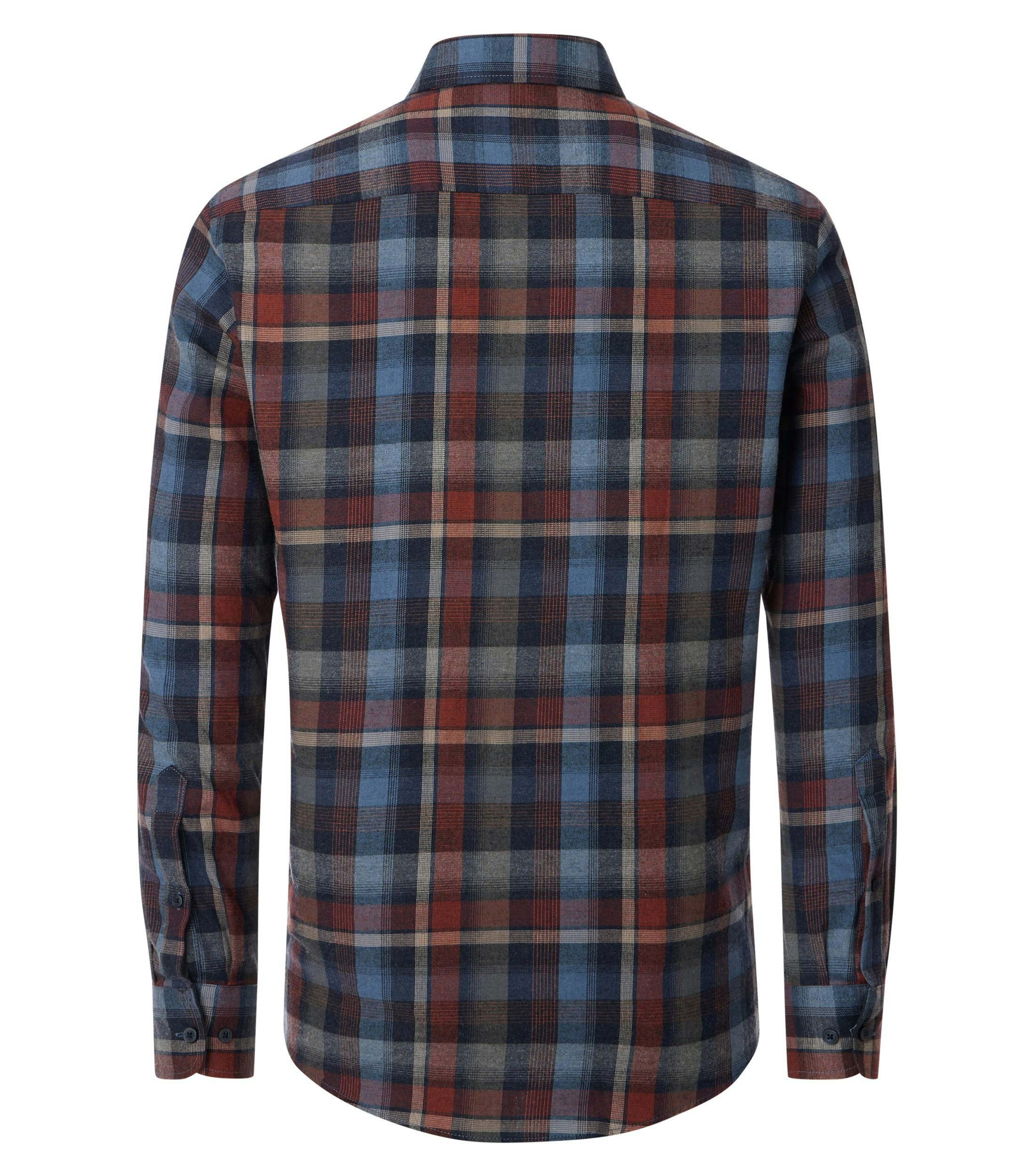 Ein Freizeithemd im kariert Muster in der Farbe Rot