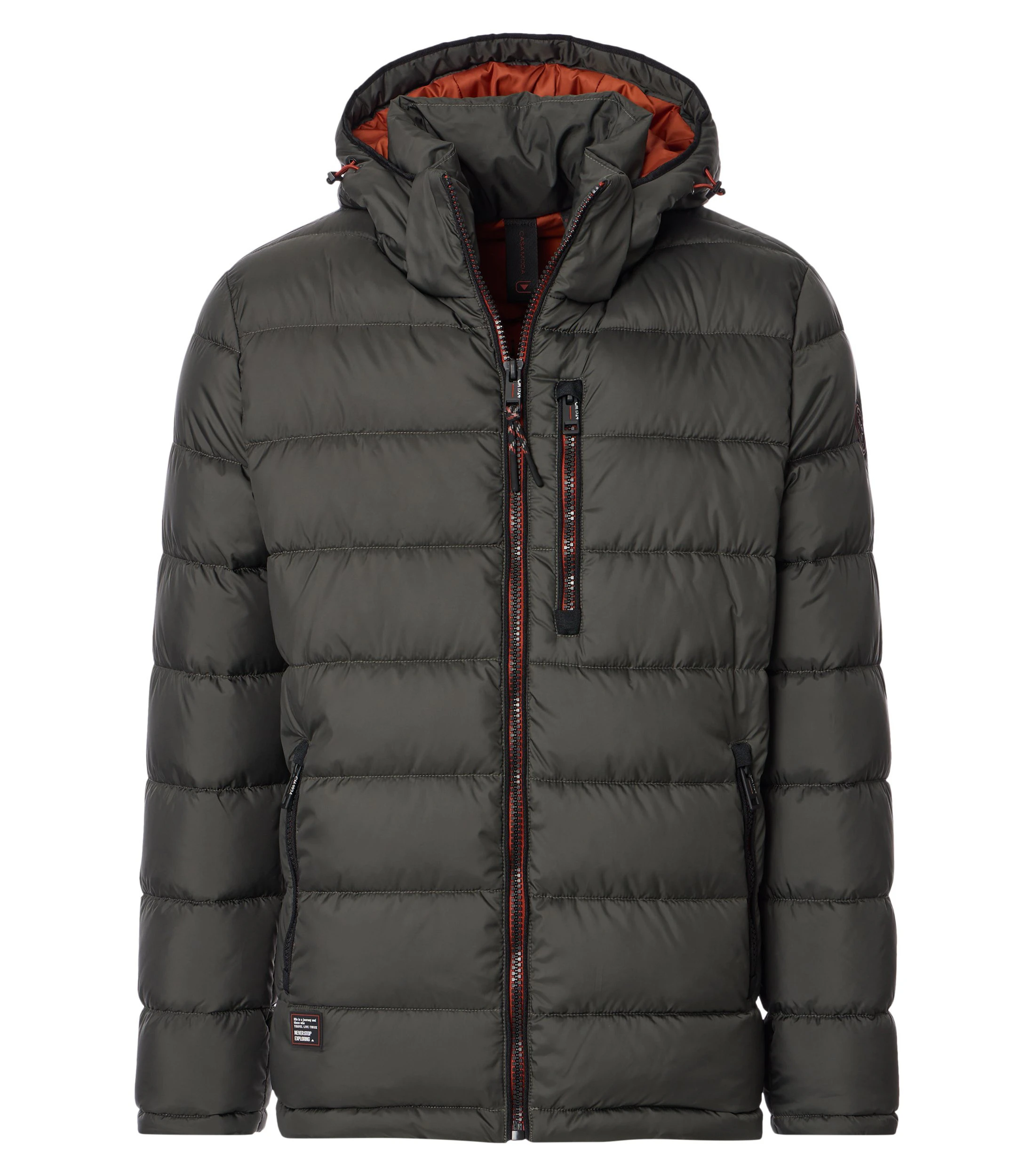 Jacke im unifarbenen Design in der Farbe Dunkelgrün