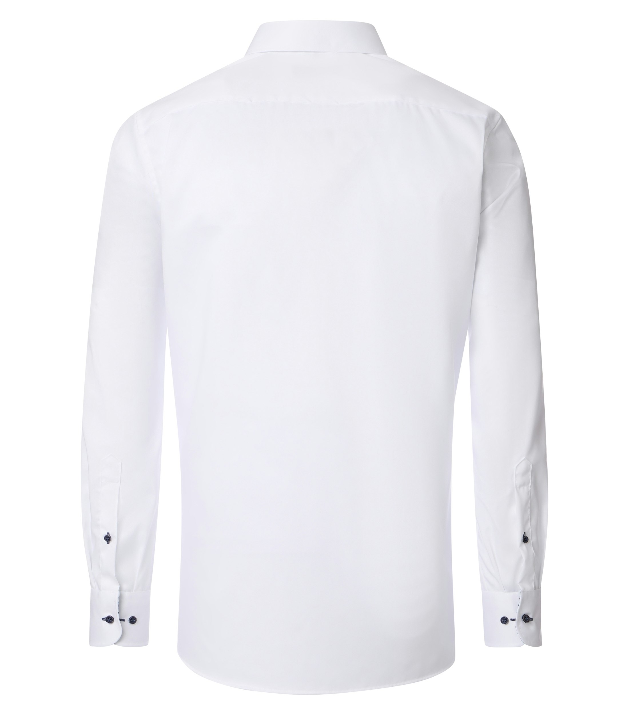 Ein Businesshemd im uni Muster in der Farbe Weiß