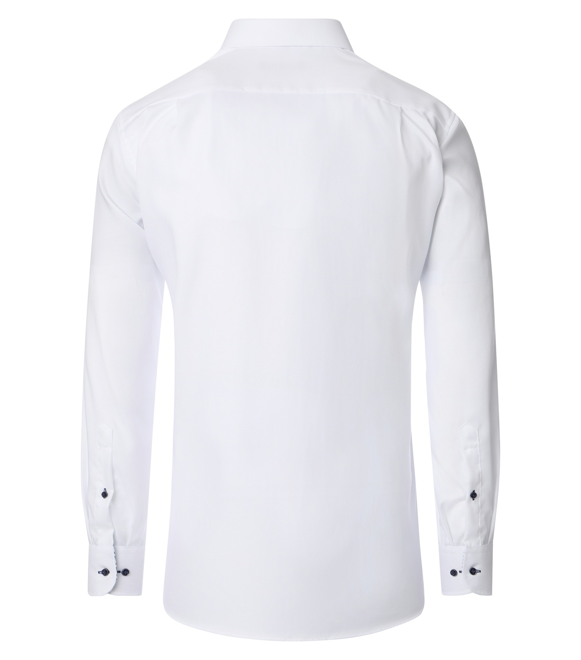 Ein Businesshemd im uni Muster in der Farbe Weiß