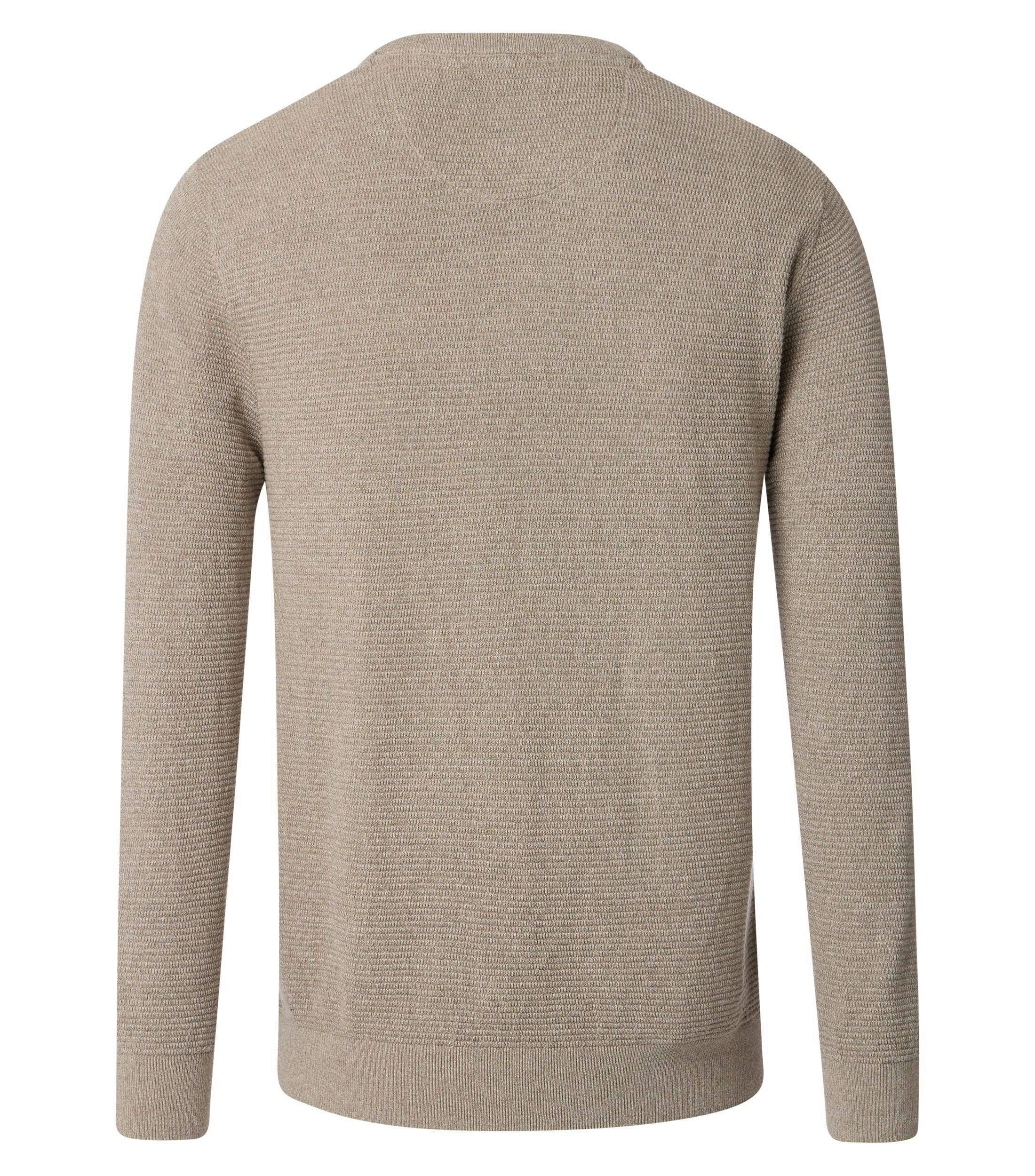 Ein Pullover im uni Muster in der Farbe Champagner Beige