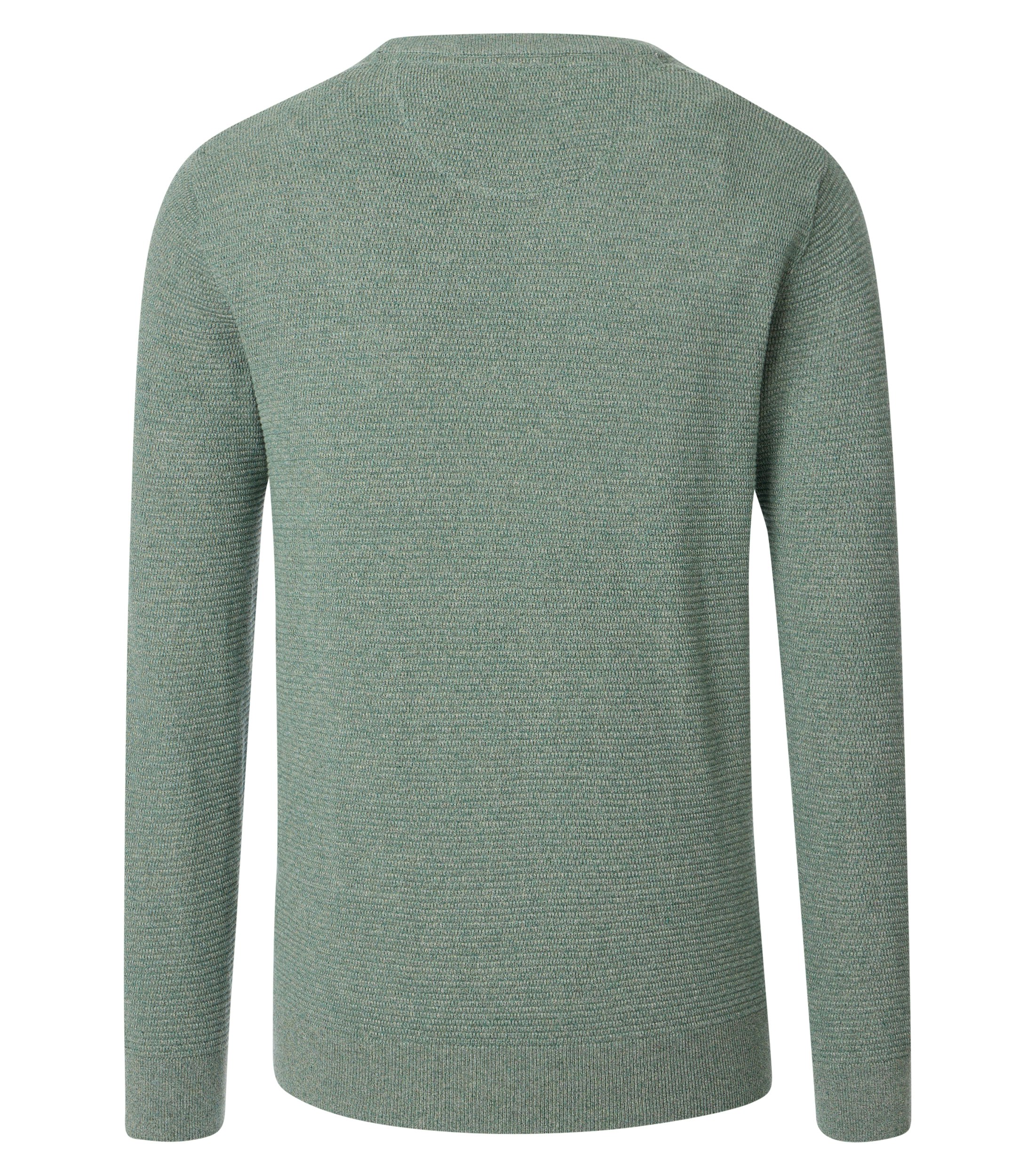 Ein Pullover im uni Muster in der Farbe Hellgrün