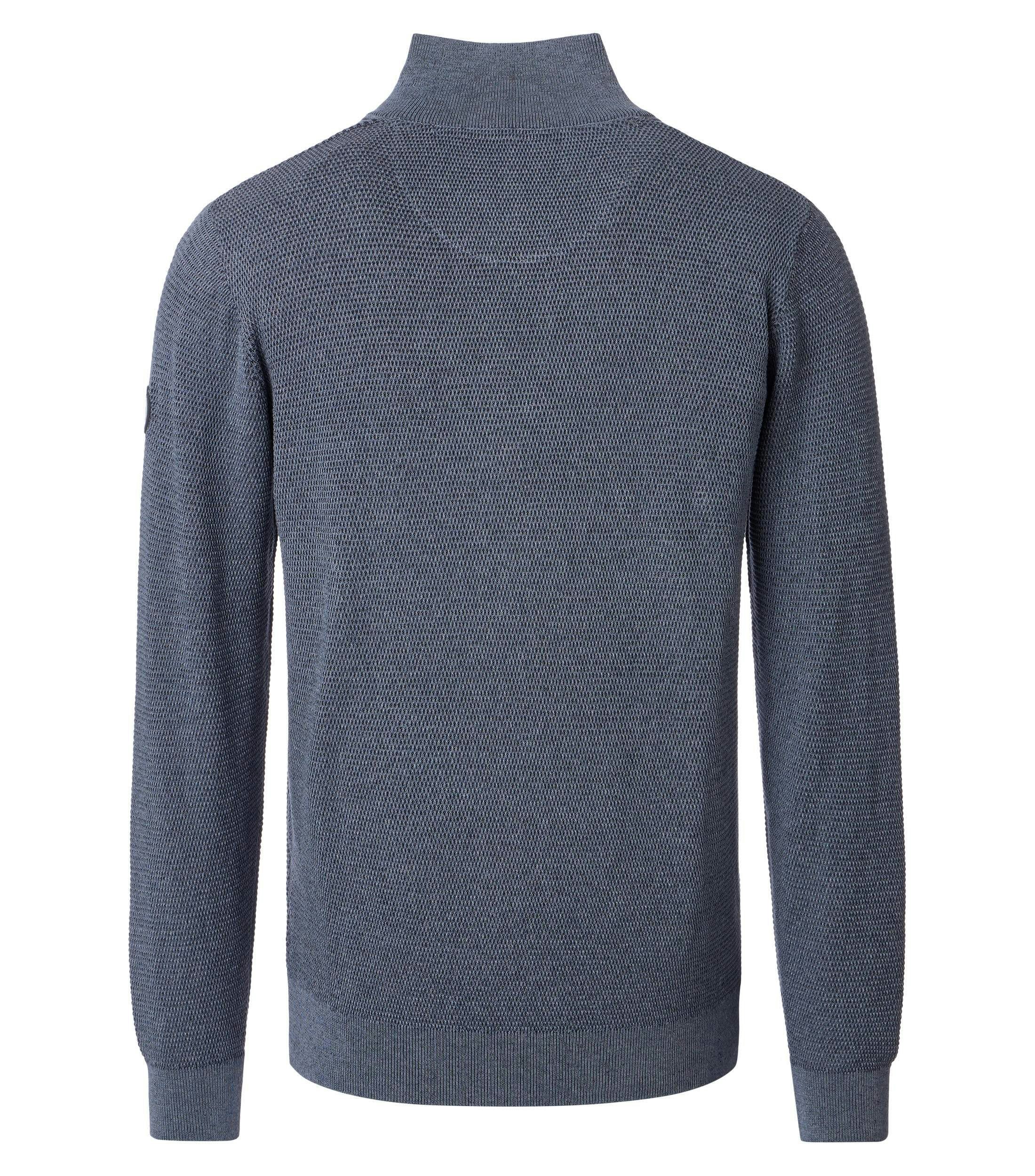 Troyer im unifarbenen Design in der Farbe Grau