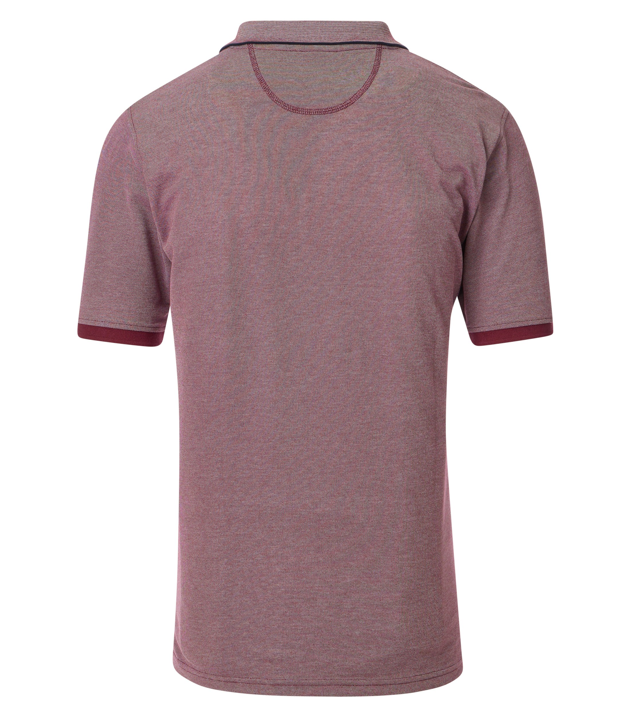 Ein Polo-Shirt im uni Muster in der Farbe Rot